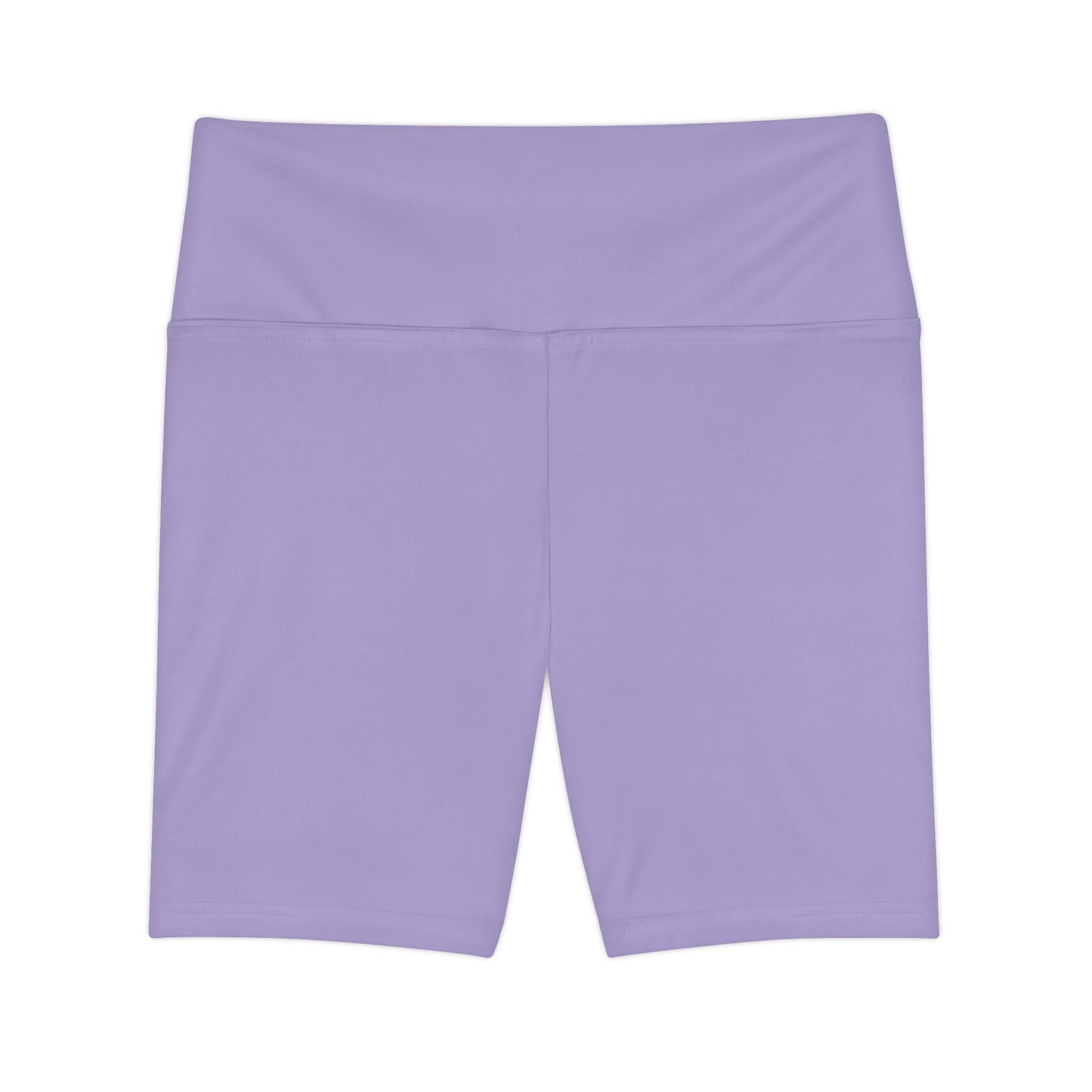Lilac Mist Lilac Women's Workout Shorts – High-Waist Biker Shorts for Yoga & Gym