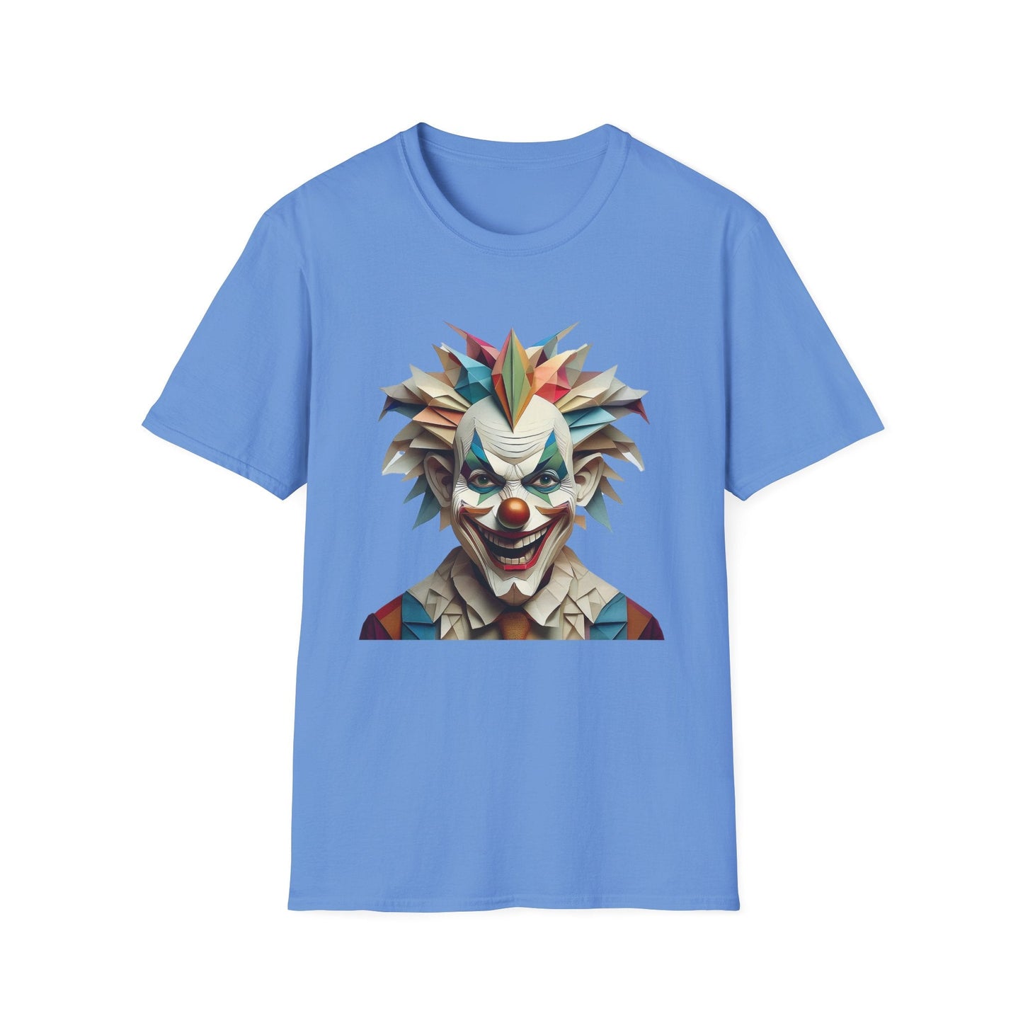 Clown Shirt Unisex Funny Circus Tee Gildan Softstyle 64000 Short Sleeve Cotton Tee
