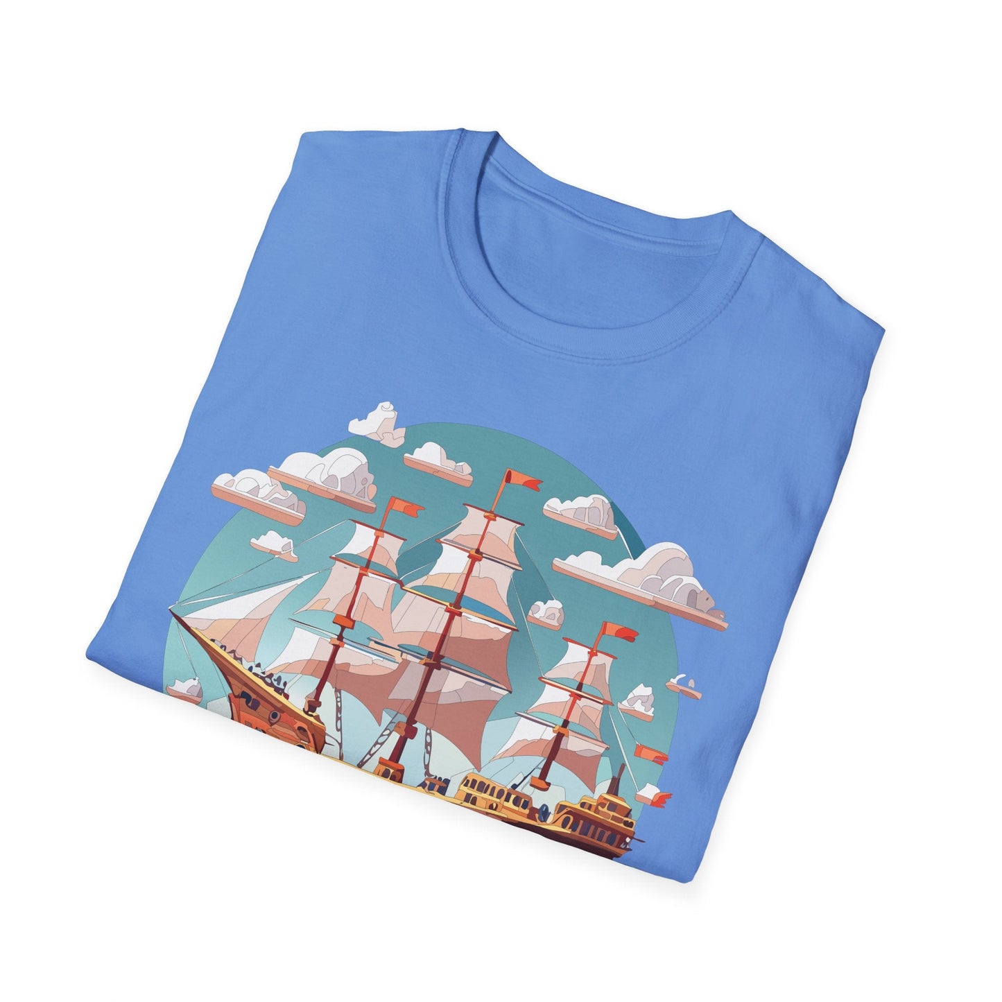 Unisex Ship Frigate Vessel T Shirt Softstyle 64000 Cotton Tee Ultimate Everyday Comfort