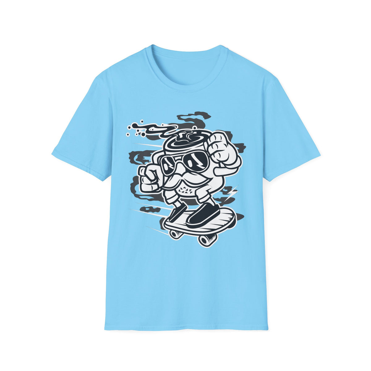 Unisex Cotton T-Shirt with Cartoon Graphic Design