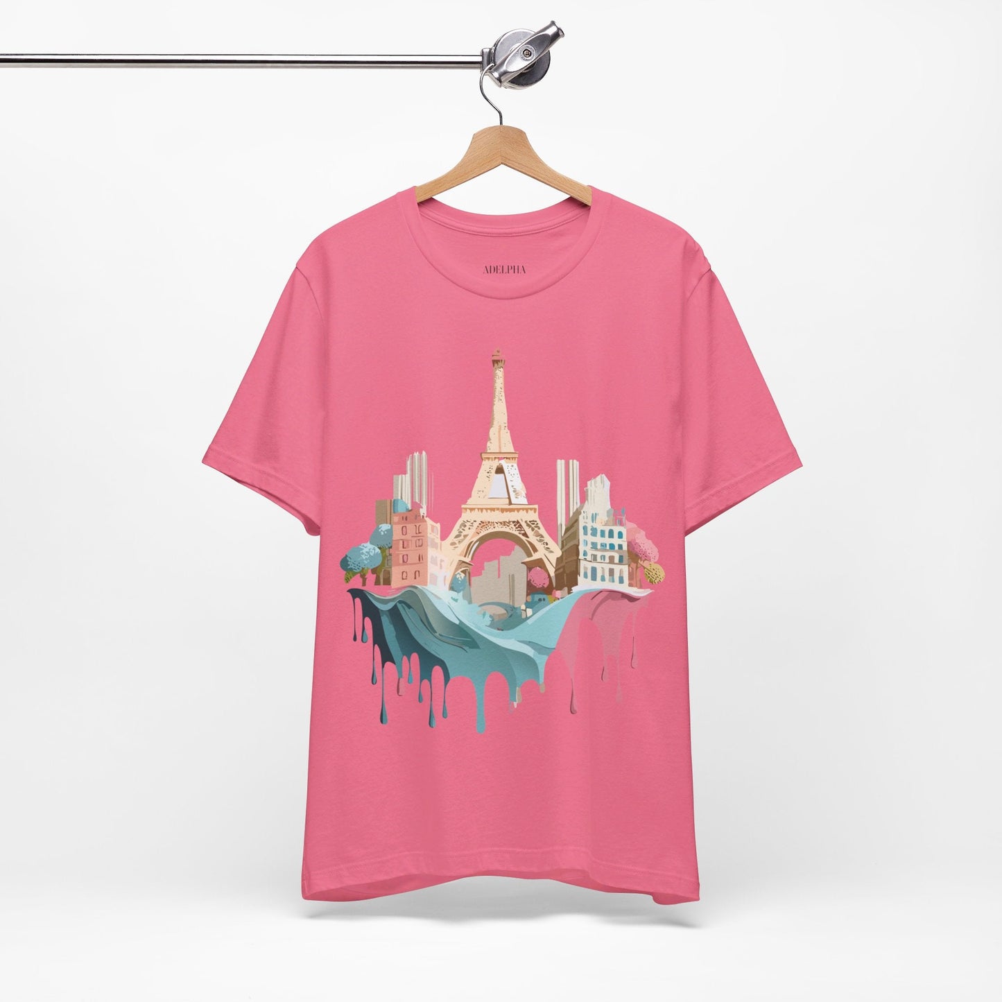 Paris Tourist Shirt Unisex Graphic Tee With Vintage Inspired Artwork Adelpha Art Design