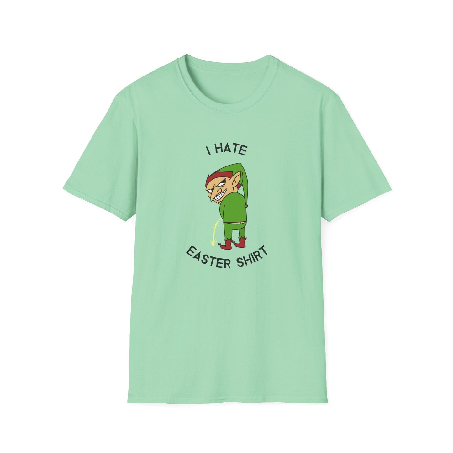 Unisex Easter T Shirt With Art Design Softstyle 100 Percent Ring Spun Cotton Lightweight Tee