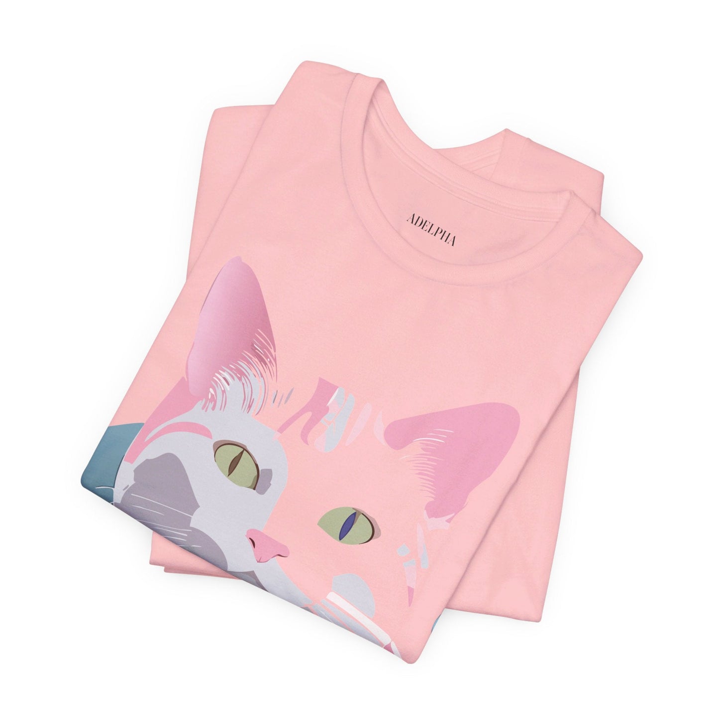 Adelpha Cat Graphic Tee Unisex Short Sleeve Shirt Vintage Inspired Artwork