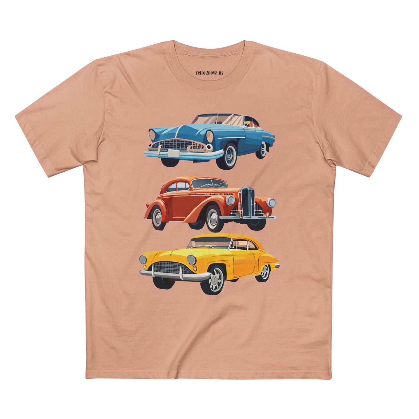 Retro Car Shirts Vintage Car Shirts RC4 Unisex Premium Cotton Tee With Original Art By Retro2Nova