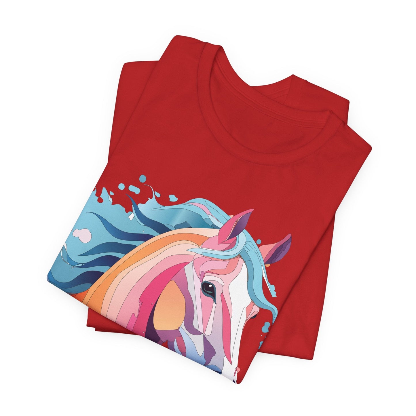 Unisex Animal Tee Shirt With Art Design Wild Animals Short Sleeve Premium Comfort Fit