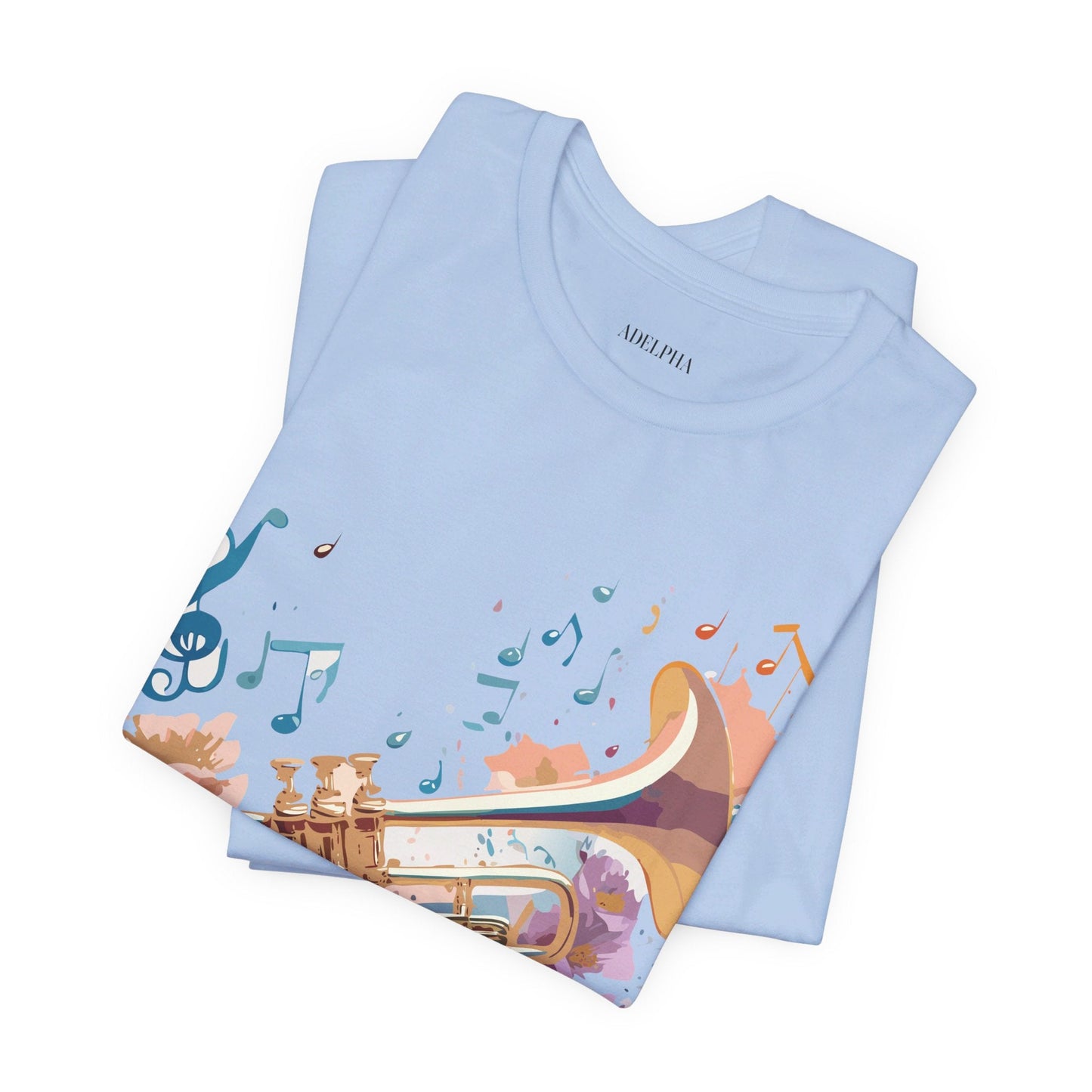 Music Graphic T Shirt Unisex Vintage Inspired Art Tee Adelpha Short Sleeve Design