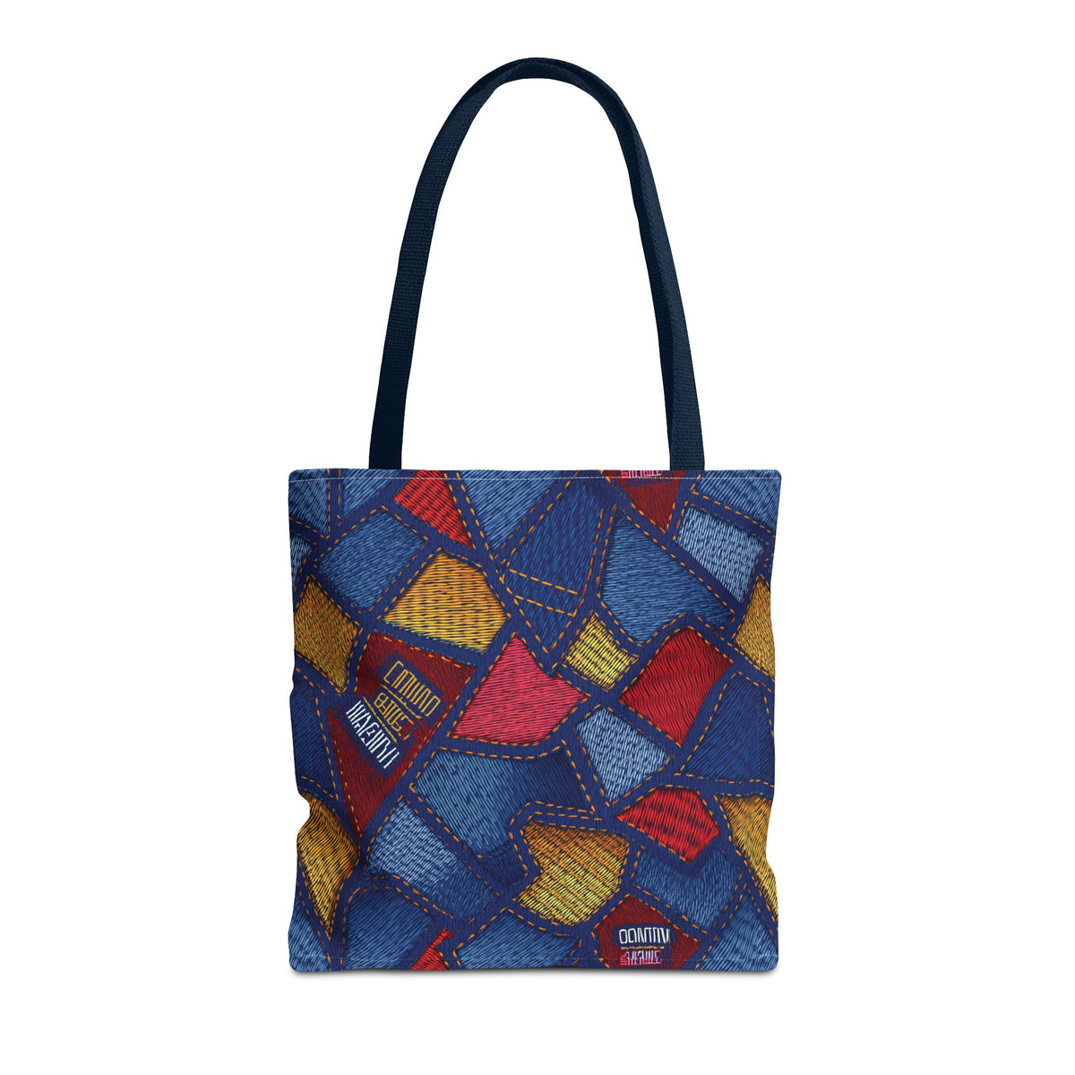 Denim Fabric Imitation Print Unisex Canvas Bag Poly Spun 3 Sizes Tote Bag 140