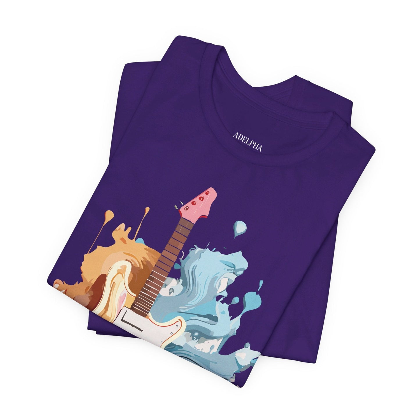 Music T Shirt Graphic Tee Unisex Short Sleeve Vintage Inspired Artwork Adelpha Collection