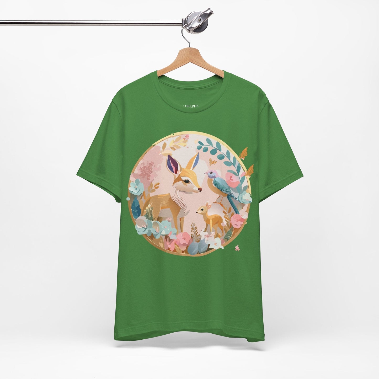 Adelpha Medallion Graphic Tee Unisex Short Sleeve Shirt Vintage Inspired Art Design