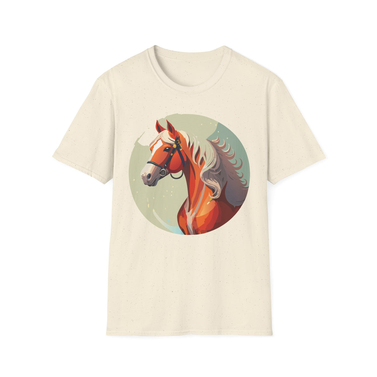 Majestic Chestnut Horse T-Shirt | Illustrated Horse Portrait