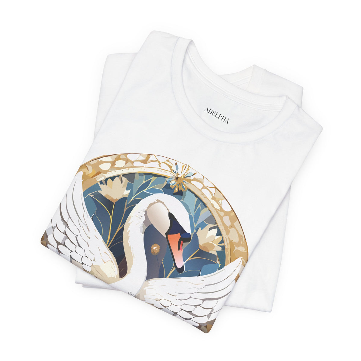 Medallion Graphic Unisex Cotton Bella+Canvas Tee with Art Design d45