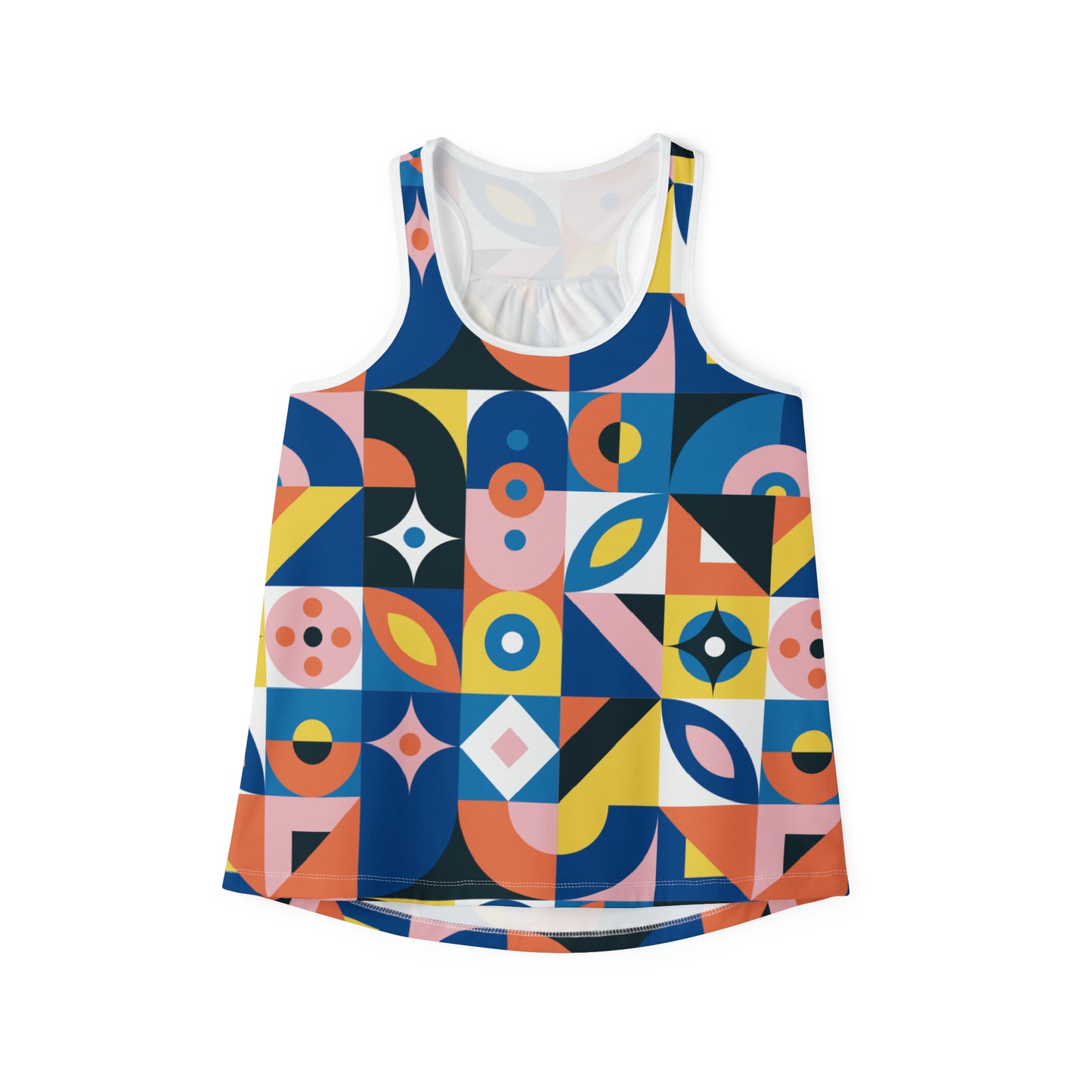 Summer Tank Top with abstract prints