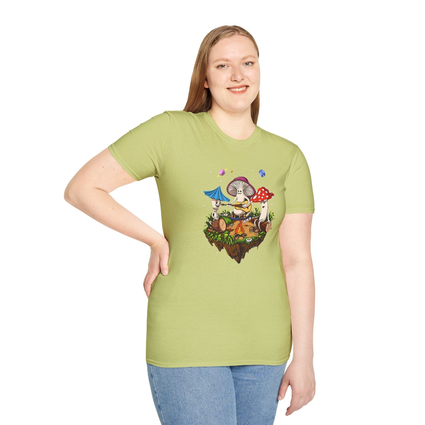 Mashroom Tee Shirt Unisex Funny Mashroom Design Gildan Softstyle 64000 Tee Softstyle Comfort