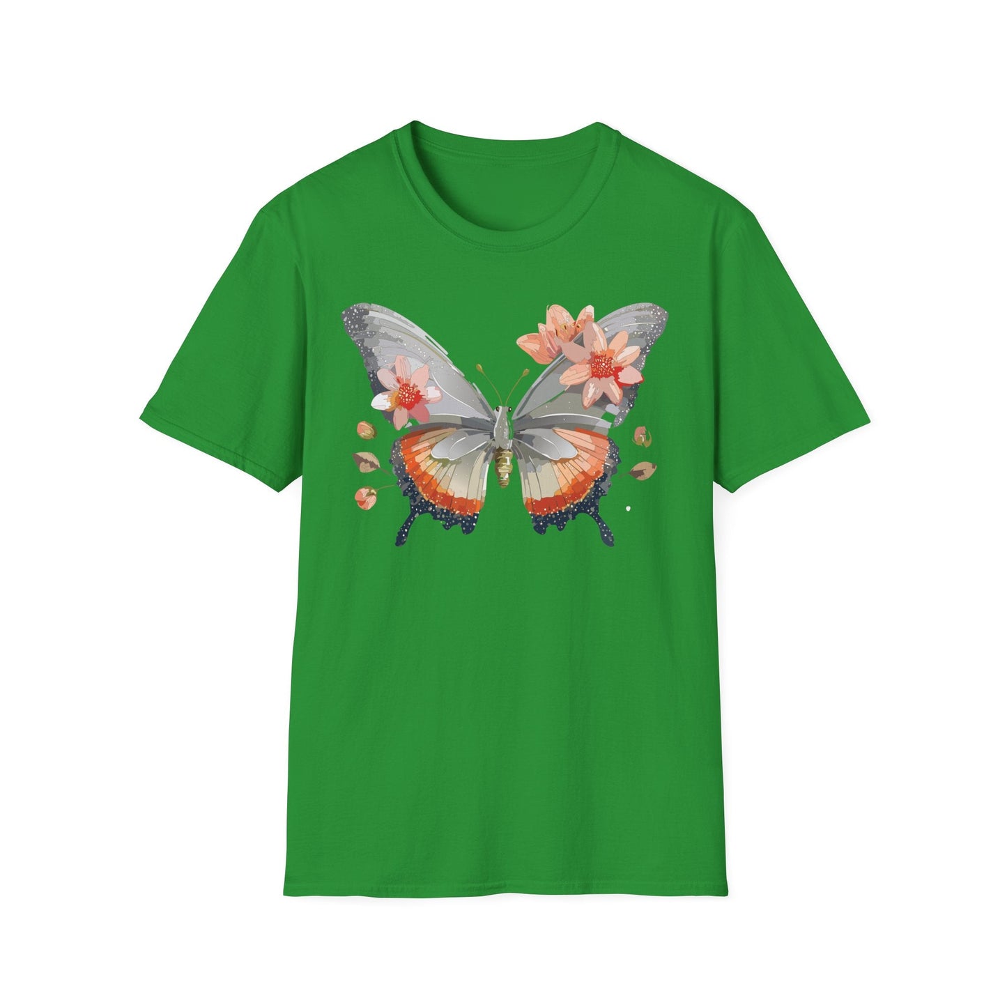 Monarch Butterfly T Shirt Unisex Softstyle Gildan 64000 100 Percent Ring Spun Cotton Tee