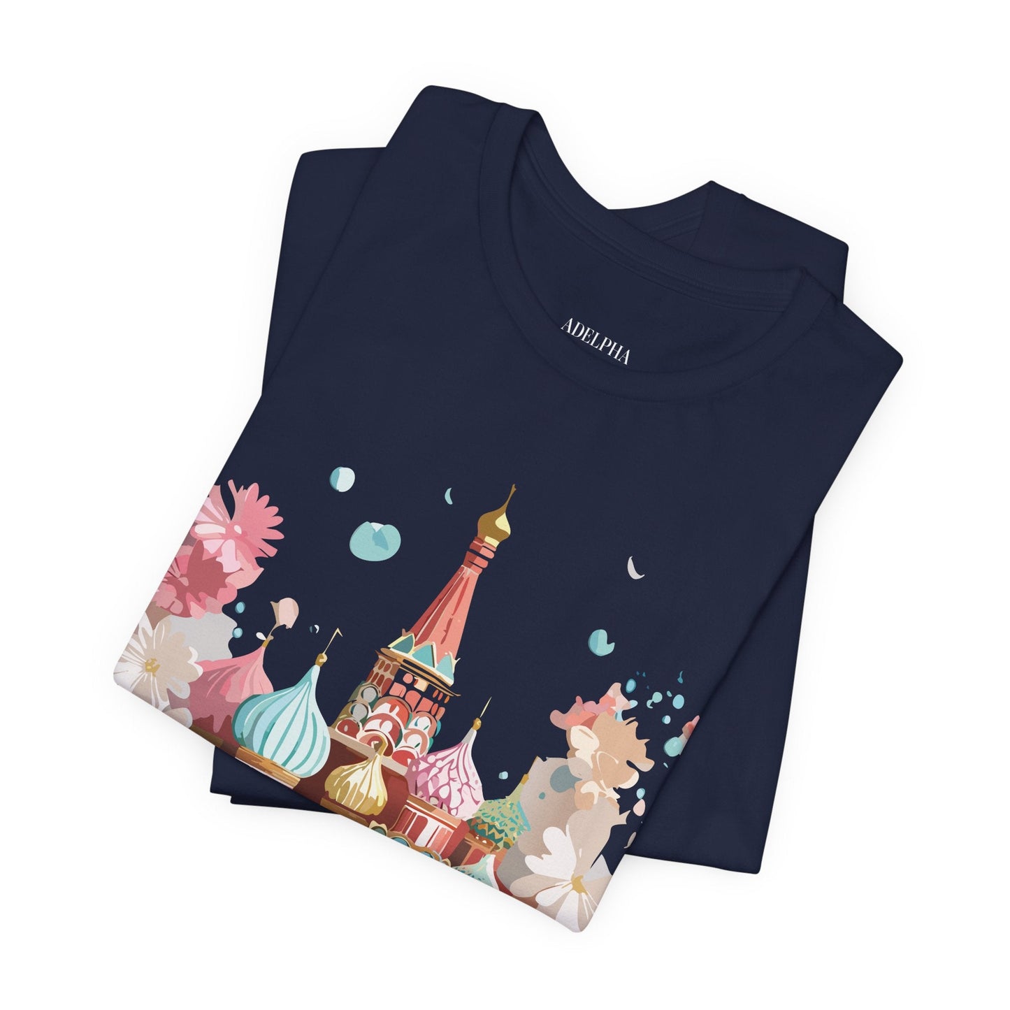 Unisex Moscow Tourist Shirt Graphic Tee by Adelpha Vintage Inspired Art Design Premium Quality