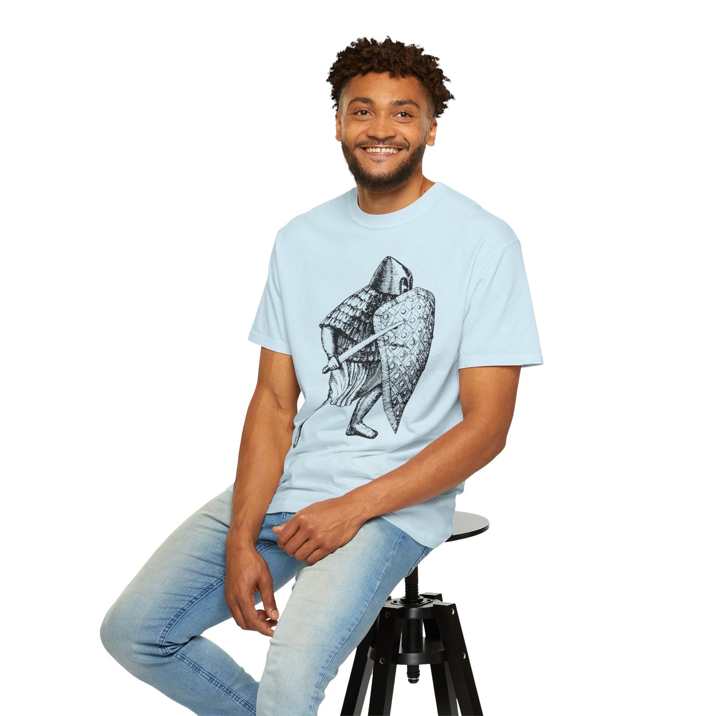 Unisex T-shirt with Knight in Armor