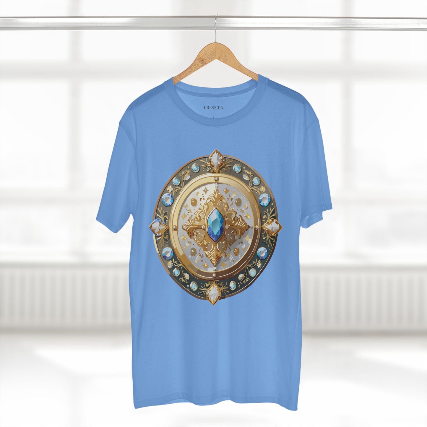 Medallion Graphic T-Shirt Unisex 100 Cotton With Gold Art Design Medal Tee 18