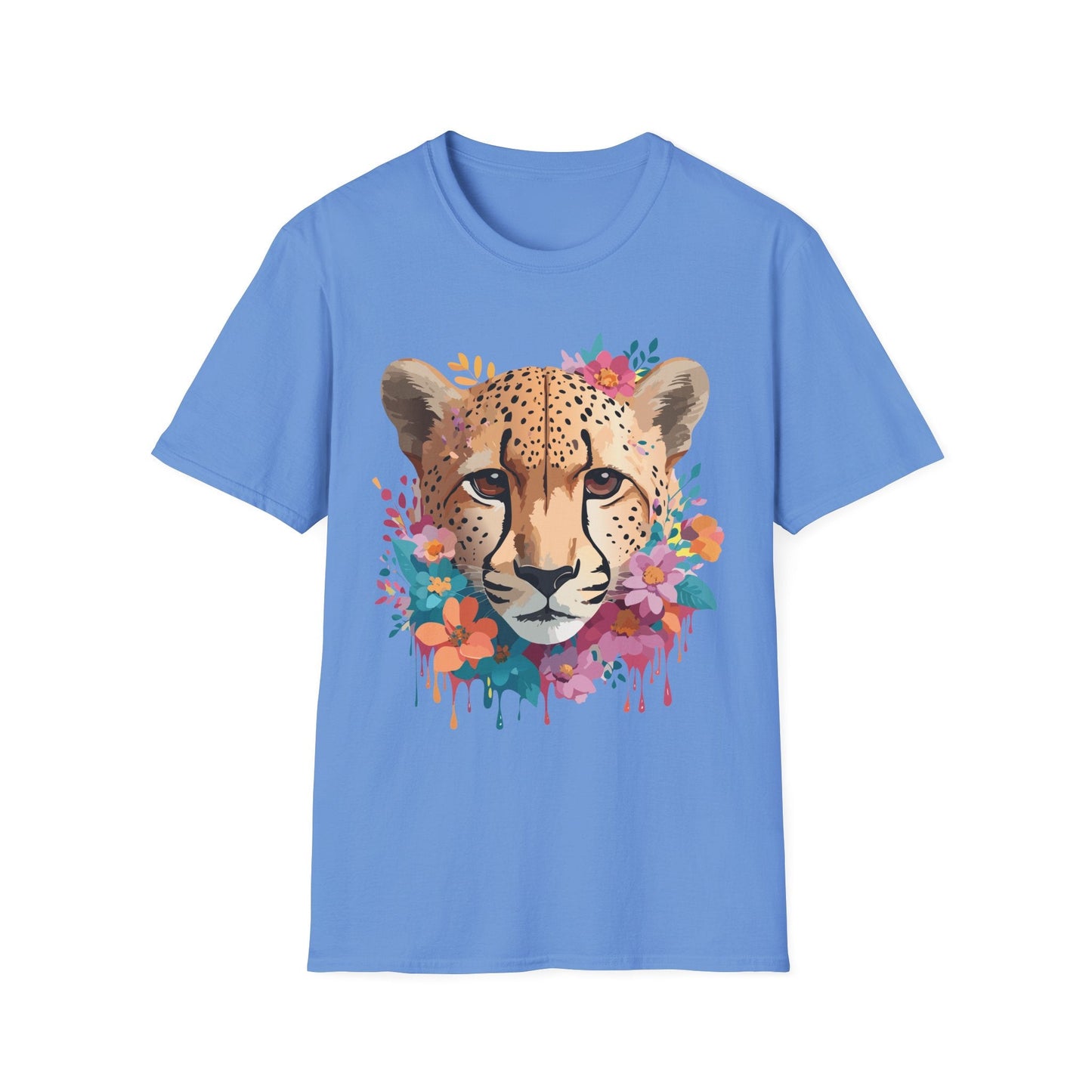 Cheetah Print Unisex Softstyle Tee Gildan 64000 Cotton Short Sleeve Shirt