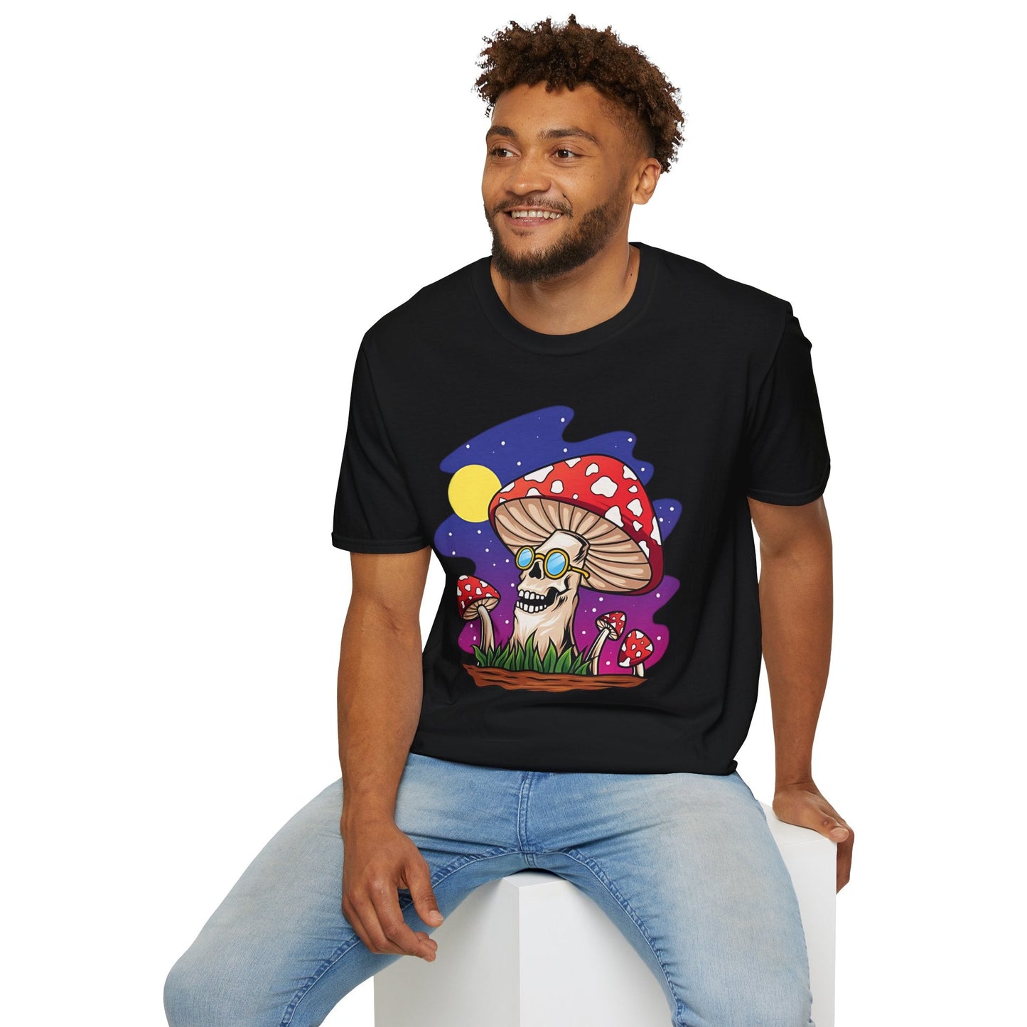 Mashroom Mushroom Tee Shirt Unisex Funny Fungus Design Softstyle 64000 Cotton Tee