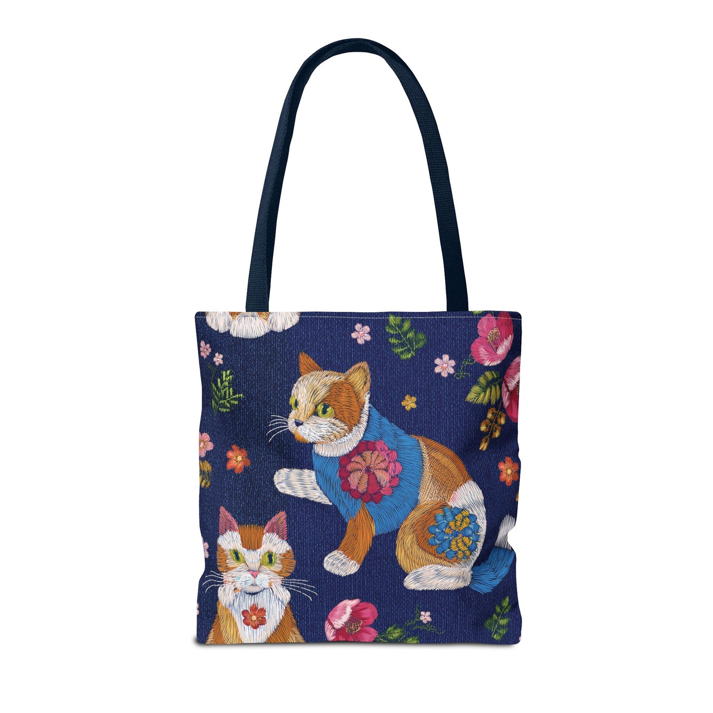 Denim Fabric Imitation Print Unisex Canvas Bag Poly Spun 3 Sizes Tote Bag 190-10