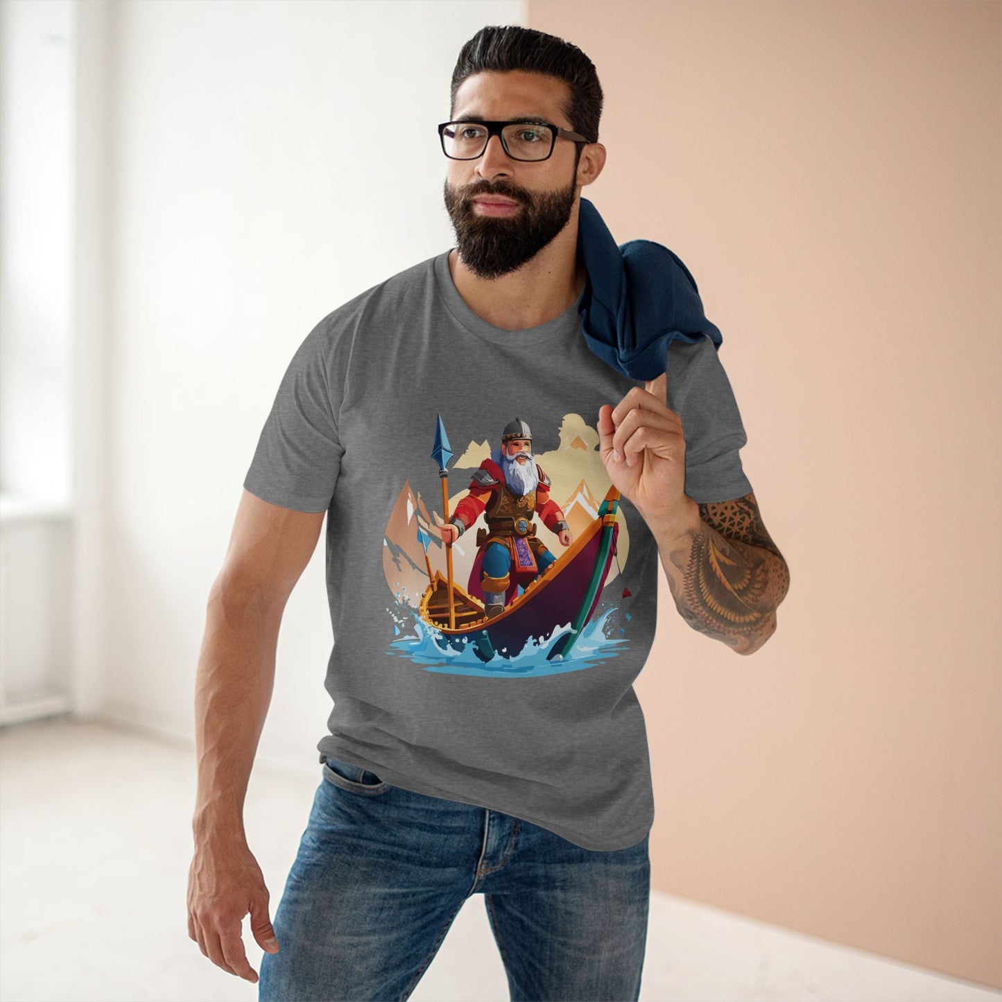 Viking Graphic Unisex 100 Cotton Staple Tee 6