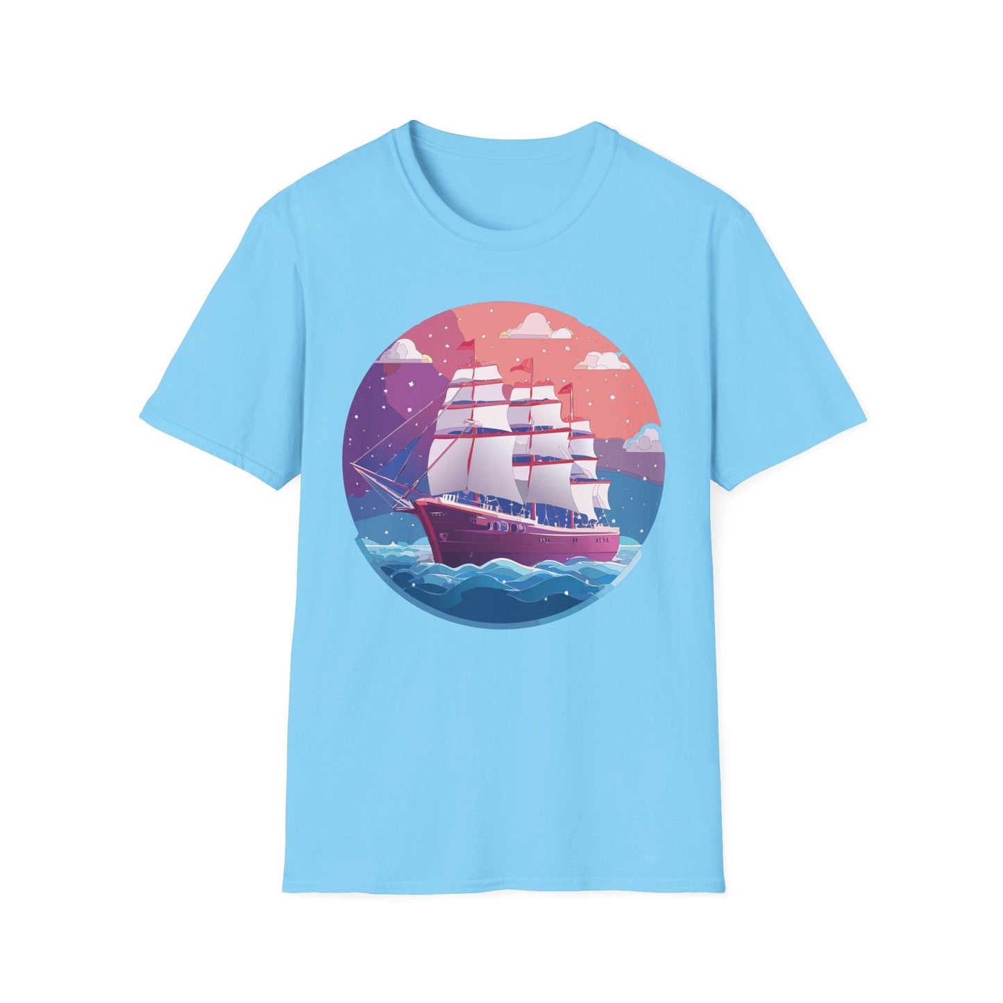 Unisex Gildan Softstyle 64000 T Shirt Ship Frigate Vessel Tee For Maritime Enthusiasts