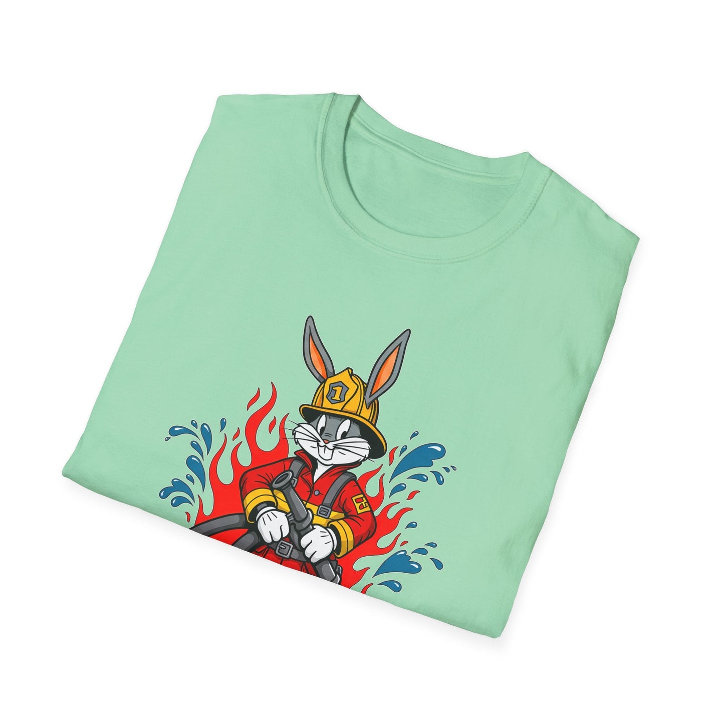Cartoon Bunny Graphic Unisex Cotton Animal Animation Artwork Design Tee 42