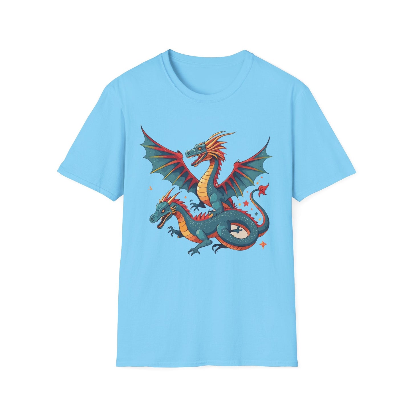 Dragon Graphic Unisex 100 Cotton Tee with Animal Artwork Design 13