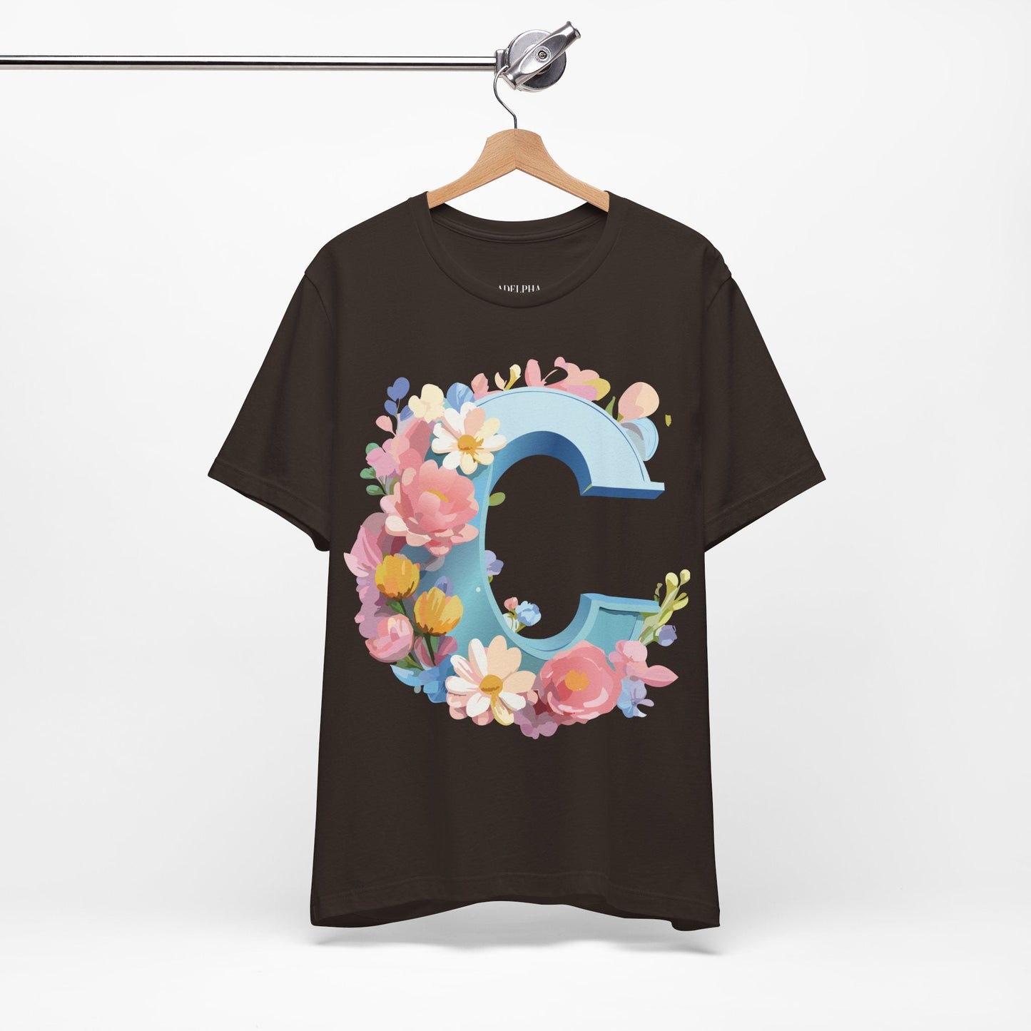 Letter C Graphic Tee Unisex Jersey Short Sleeve Premium Adelpha Artwork Vintage Inspired Casual Wear
