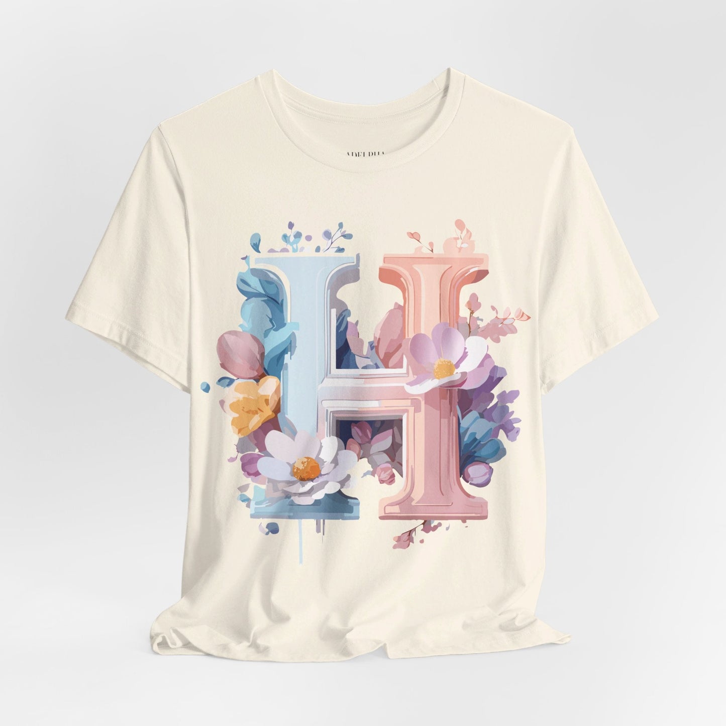 Adelpha Letter H Shirt Unisex Graphic Tee Vintage Inspired Art Design Short Sleeve