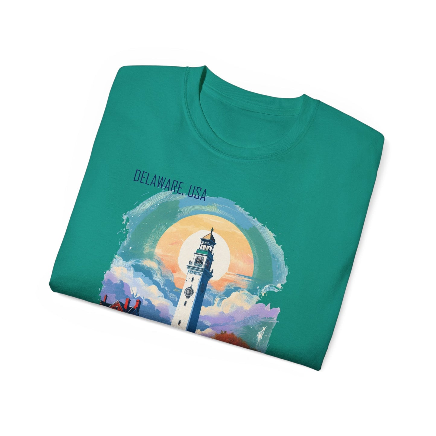 Delaware Graphic Unisex Cotton T‑Shirt 1
