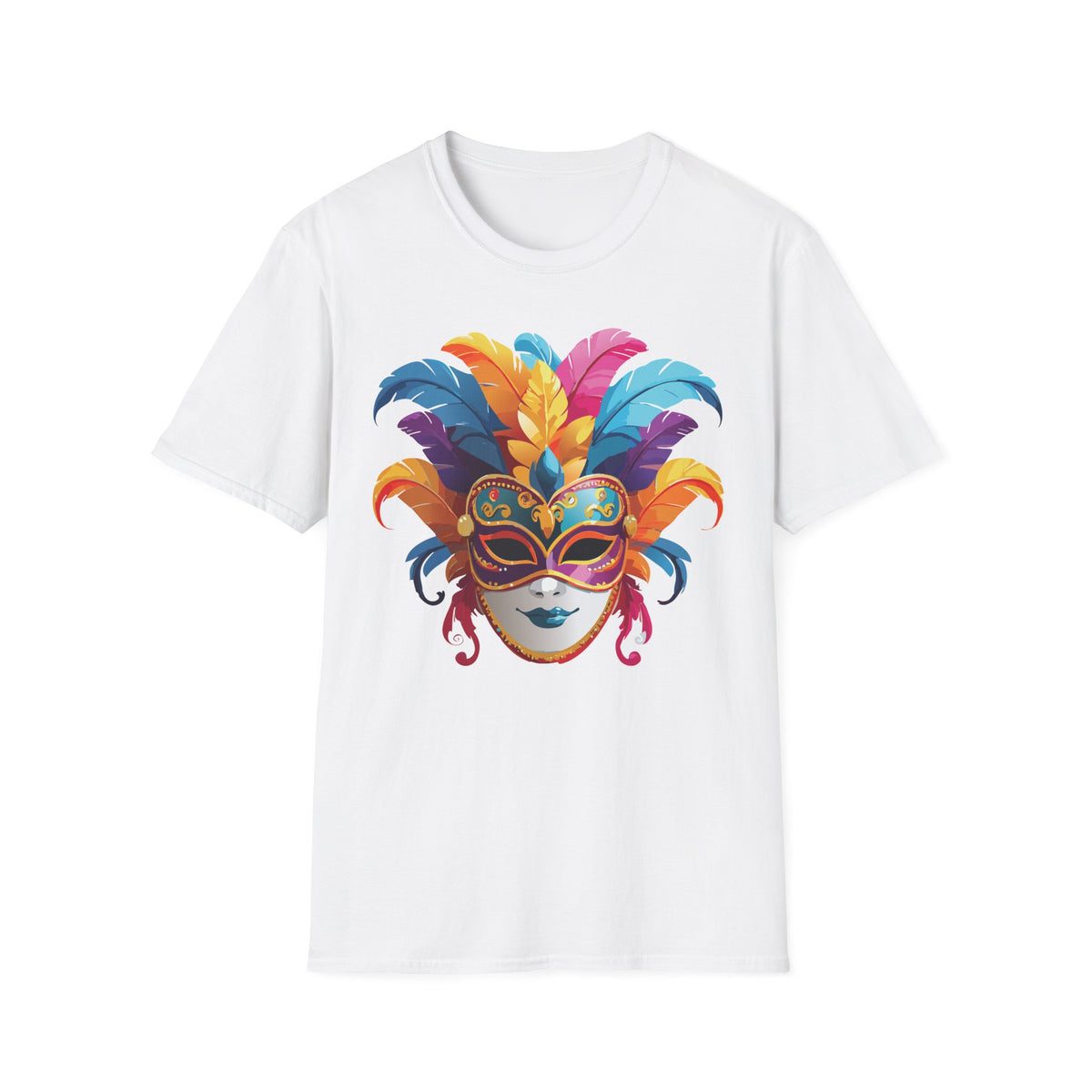 Mask Masquerade Carnival Graphic Tee Gildan Unisex 100 Cotton Tee Shirt m30
