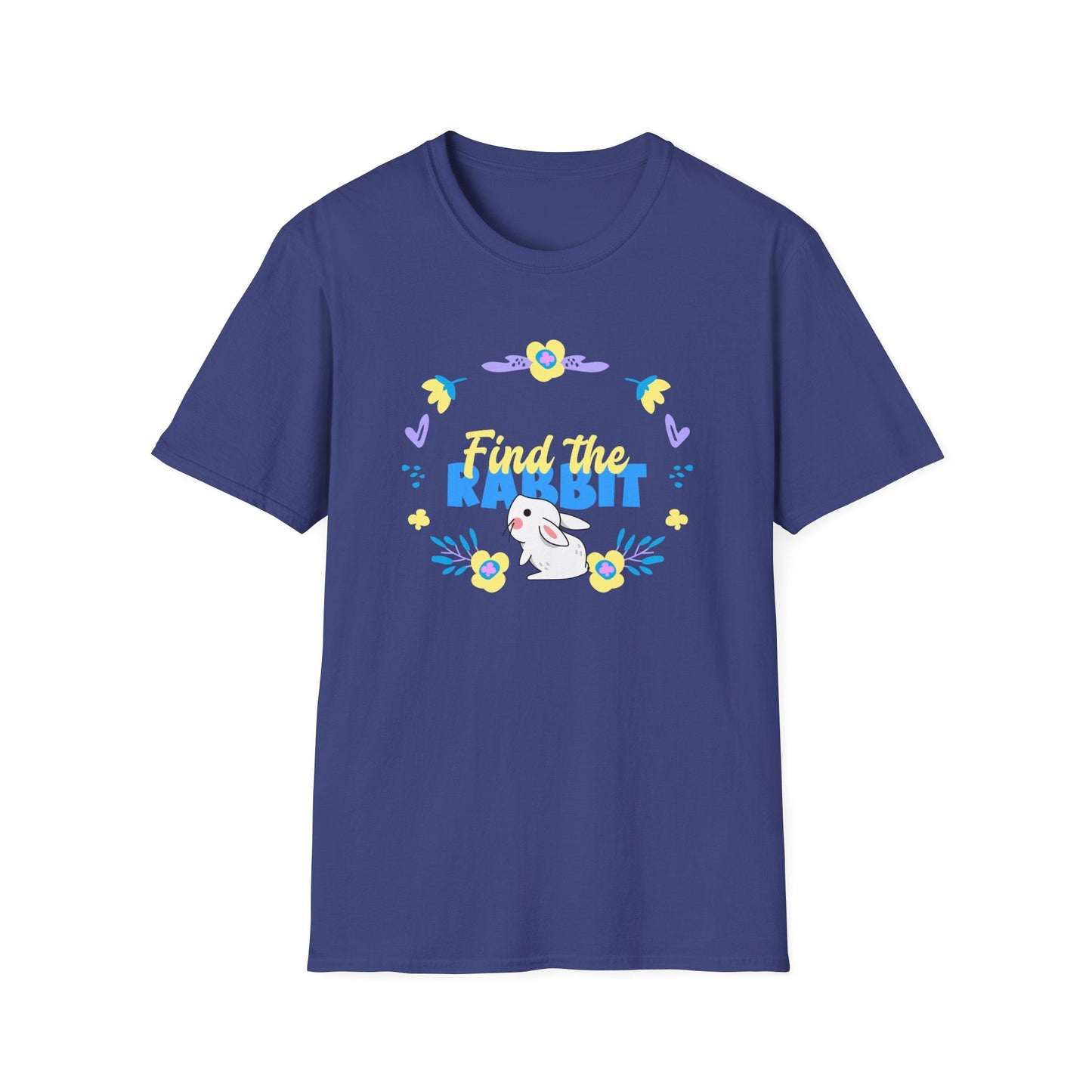 Easter Bunny T Shirt Unisex Gildan Softstyle 64000 Breathable Cotton Easter Design