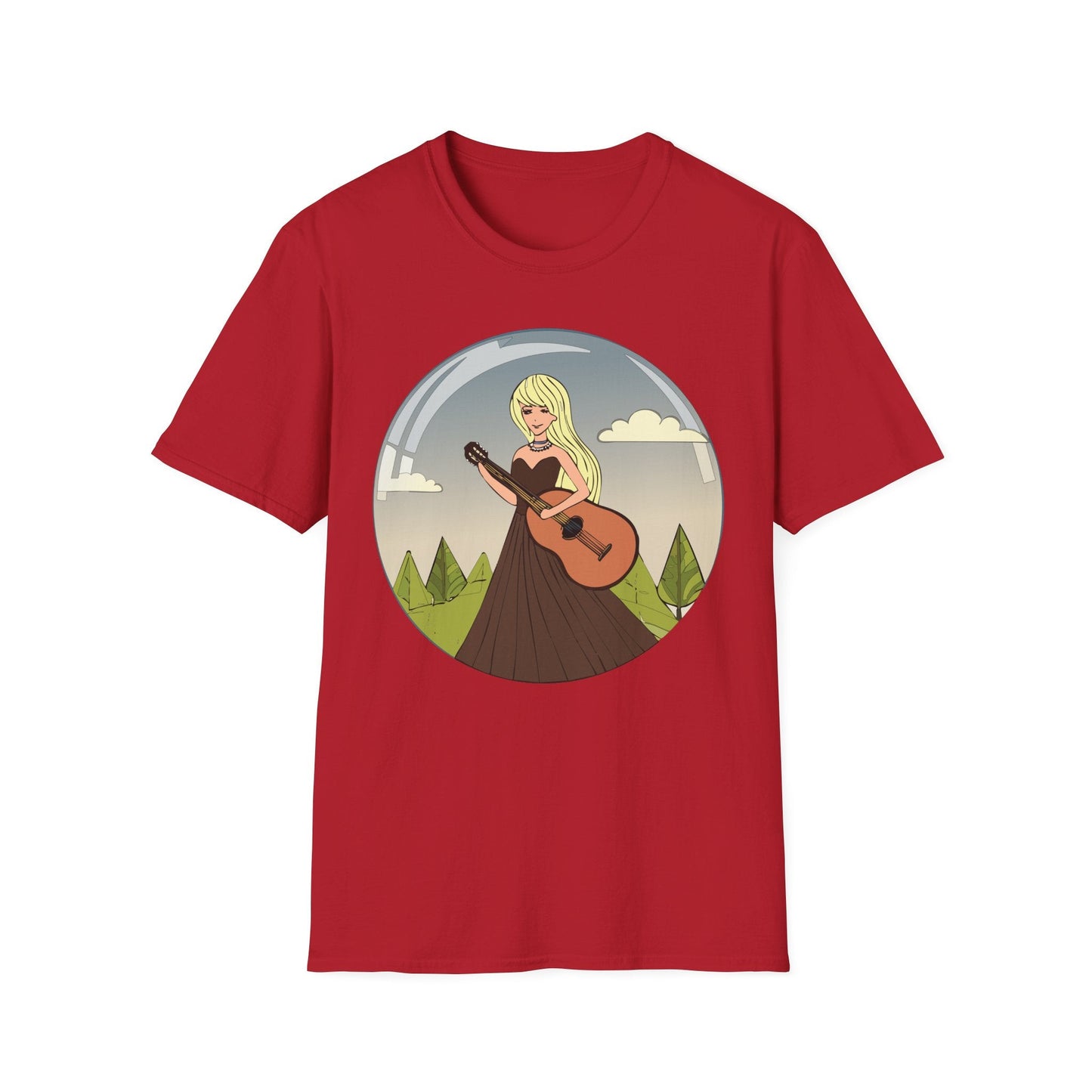 Womens Graphic T Shirt Art Design Tee Softstyle 100 Percent Ring Spun Cotton Short Sleeve
