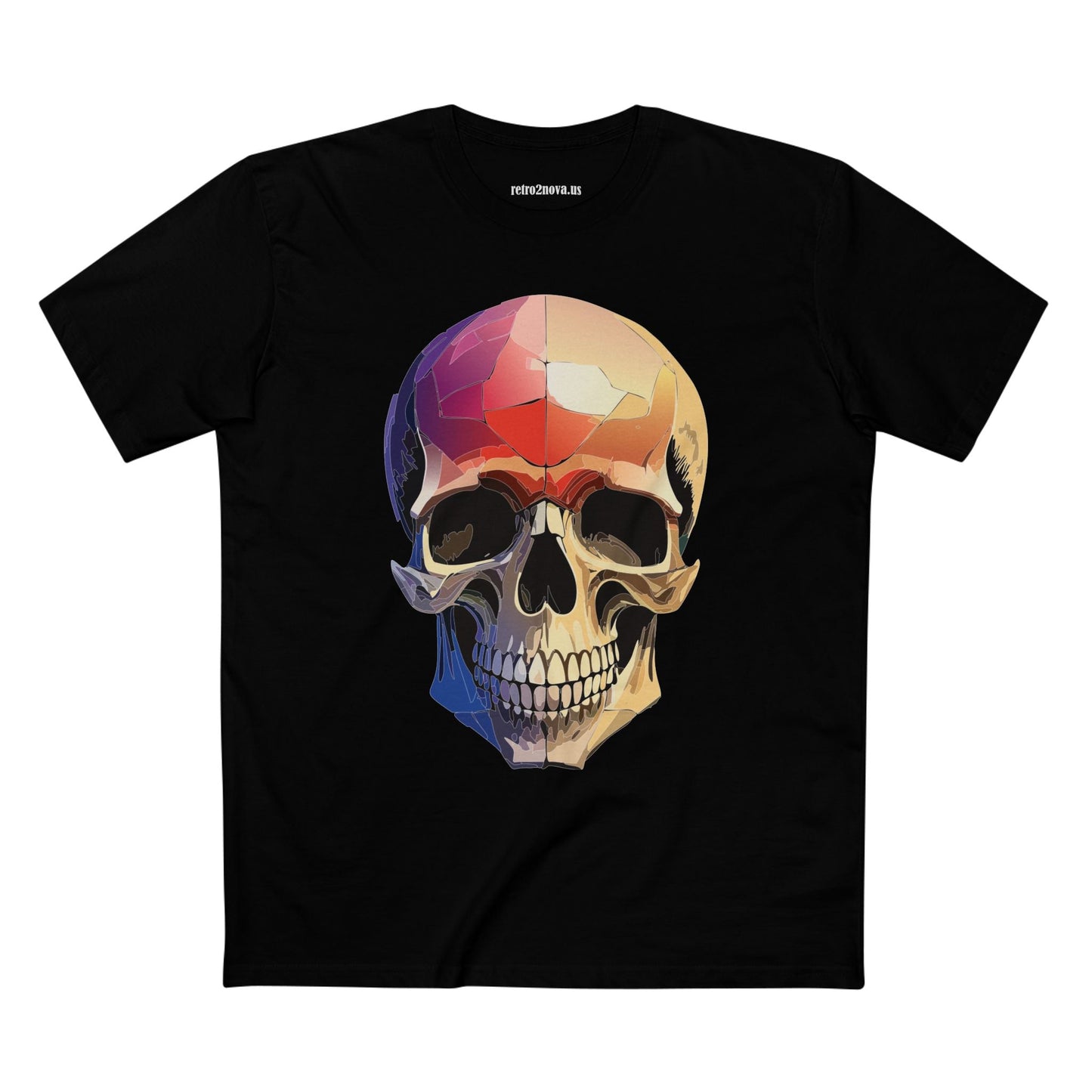 Skull Shirt Unisex Skeleton Tee With Original Art Design From Retro2Nova Premium Cotton Tee