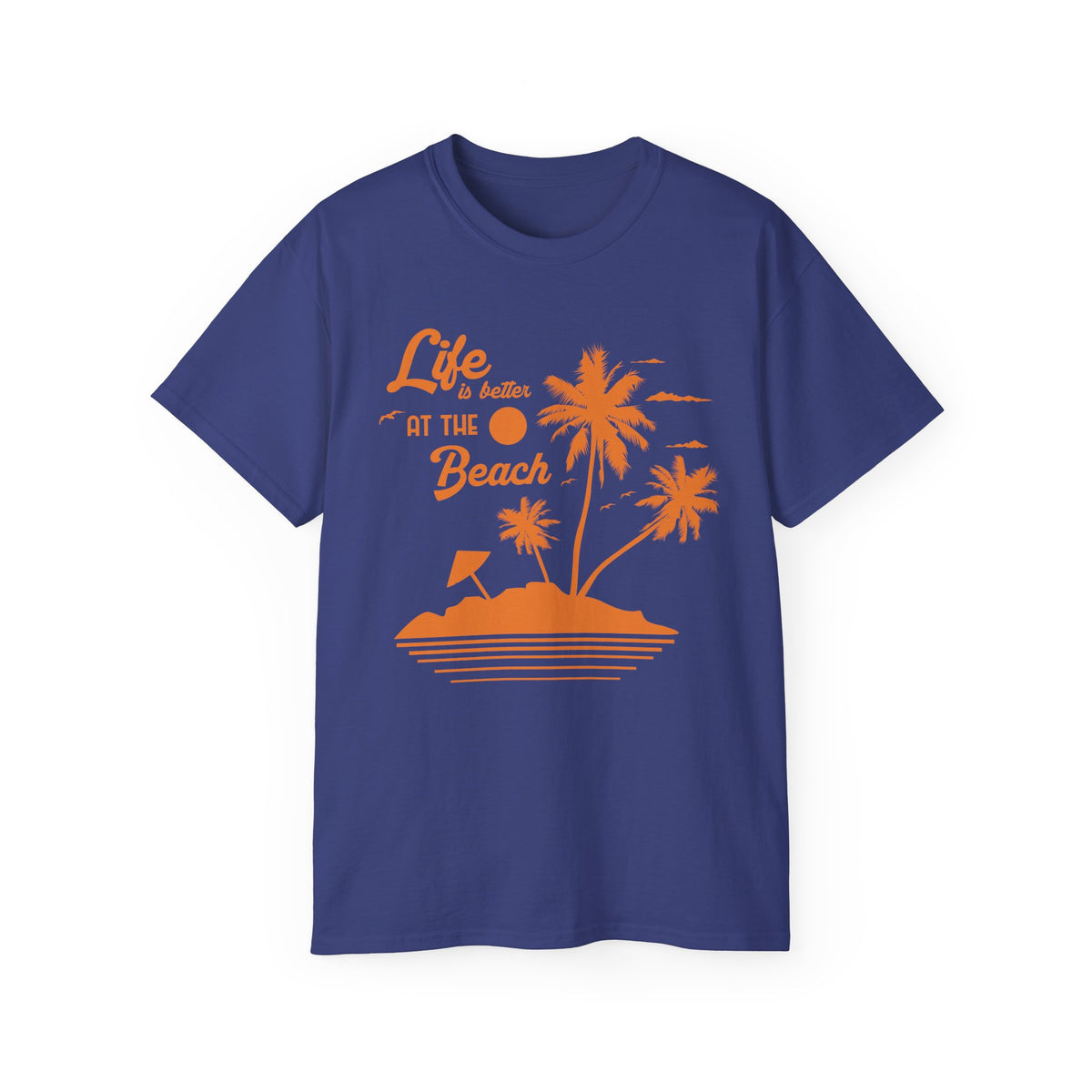 Life is Better at the Beach T-Shirt | Palm Tree Island Graphic Tee