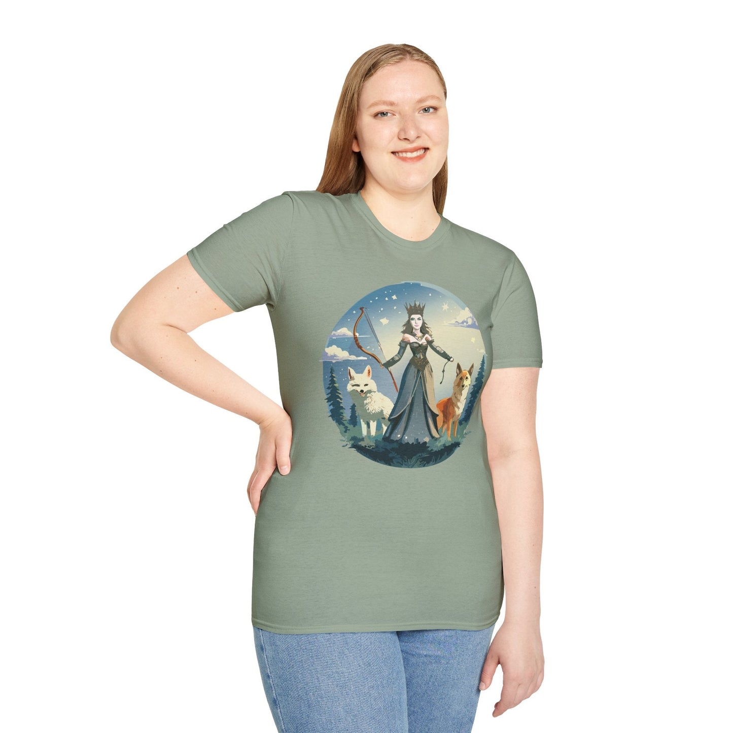 Women Graphic T Shirt Art Design Tee Unisex Softstyle Cotton Gildan 64000 Premium Comfort