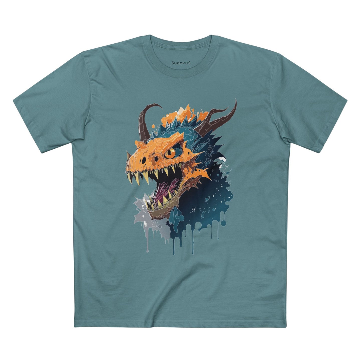 Cartoon Monsters Graphic Unisex 100 Cotton Staple Tee 31