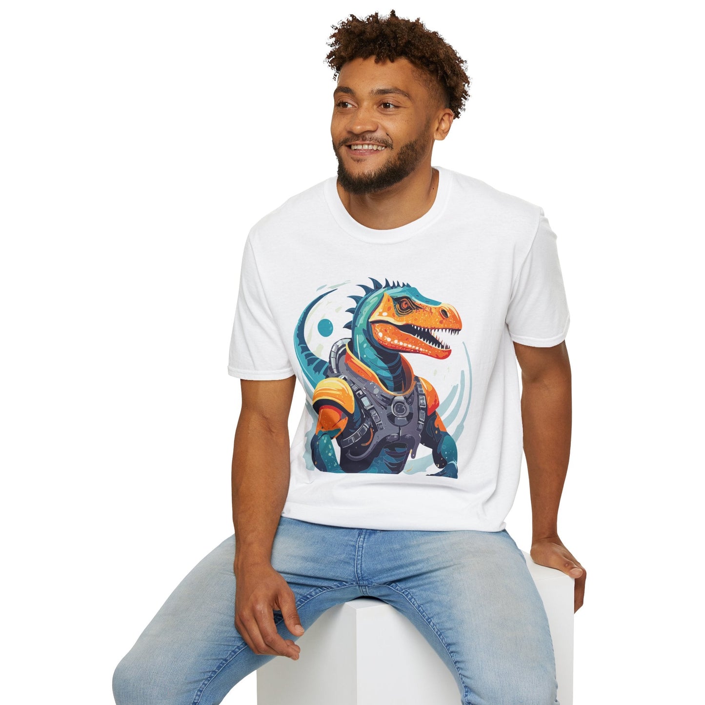 Gildan Alien Cosmos T Shirt Unisex Softstyle 64000 Cotton Tee With Alien Art Design Graphic Print