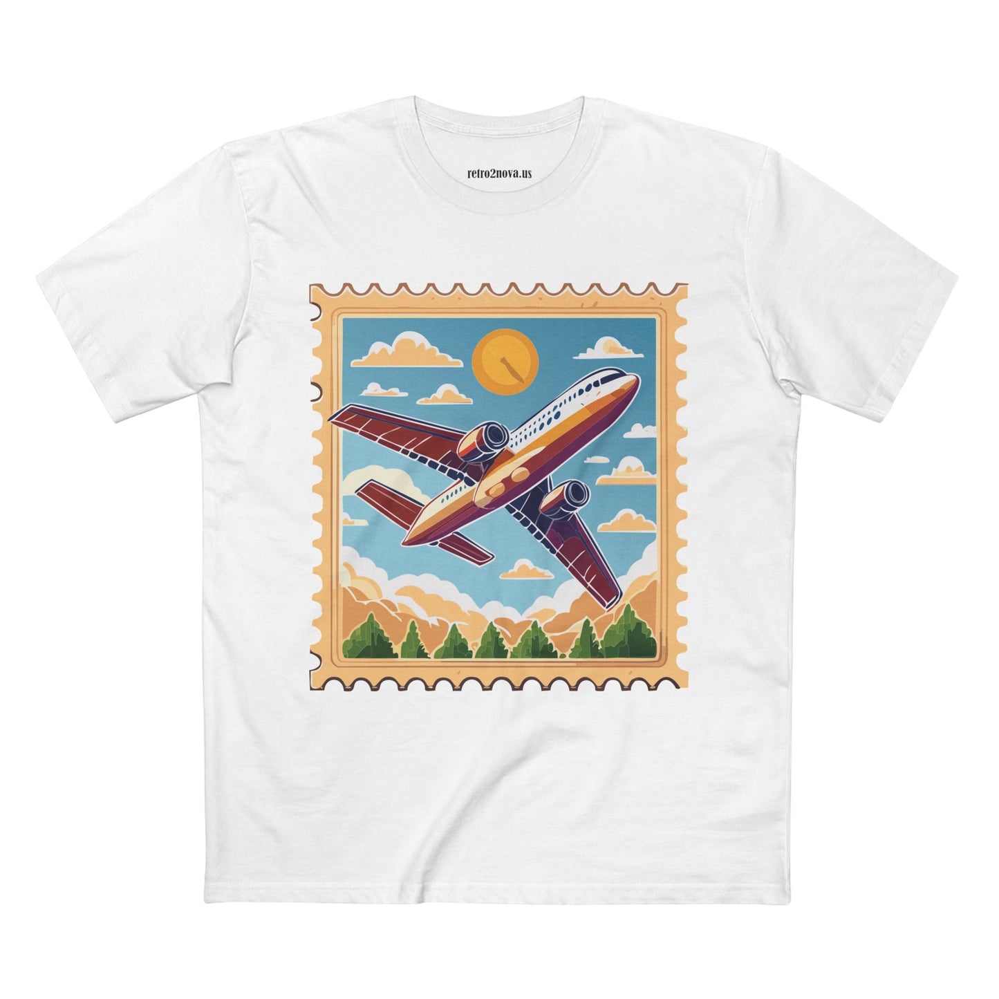 Postage Stamp Shirt Unisex Premium Cotton Tee With Original Art Design PS15 Premium Collection Tee