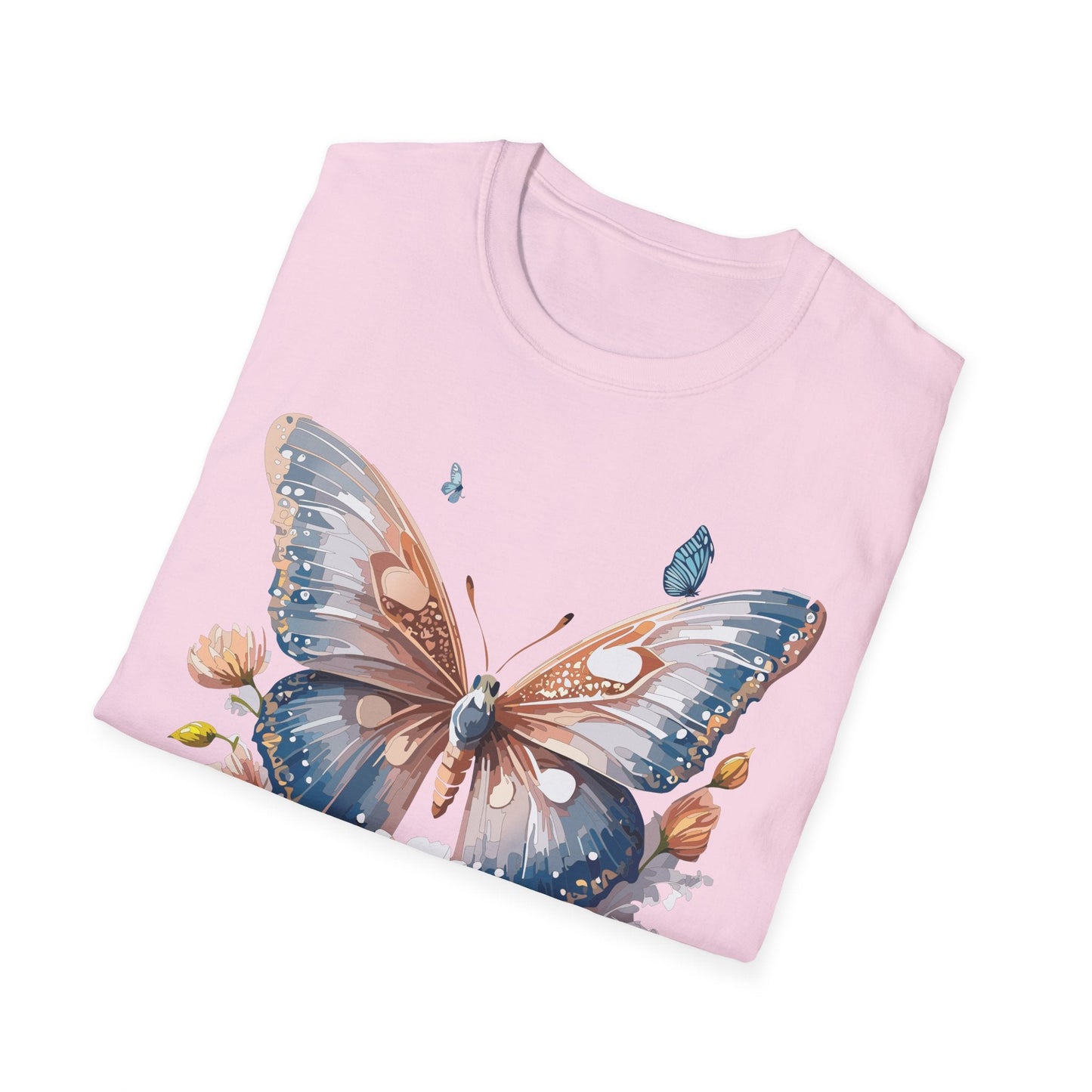 Butterfly Shirt Unisex Monarch Design Gildan 64000 Ring Spun Cotton Softstyle Tee For Comfort