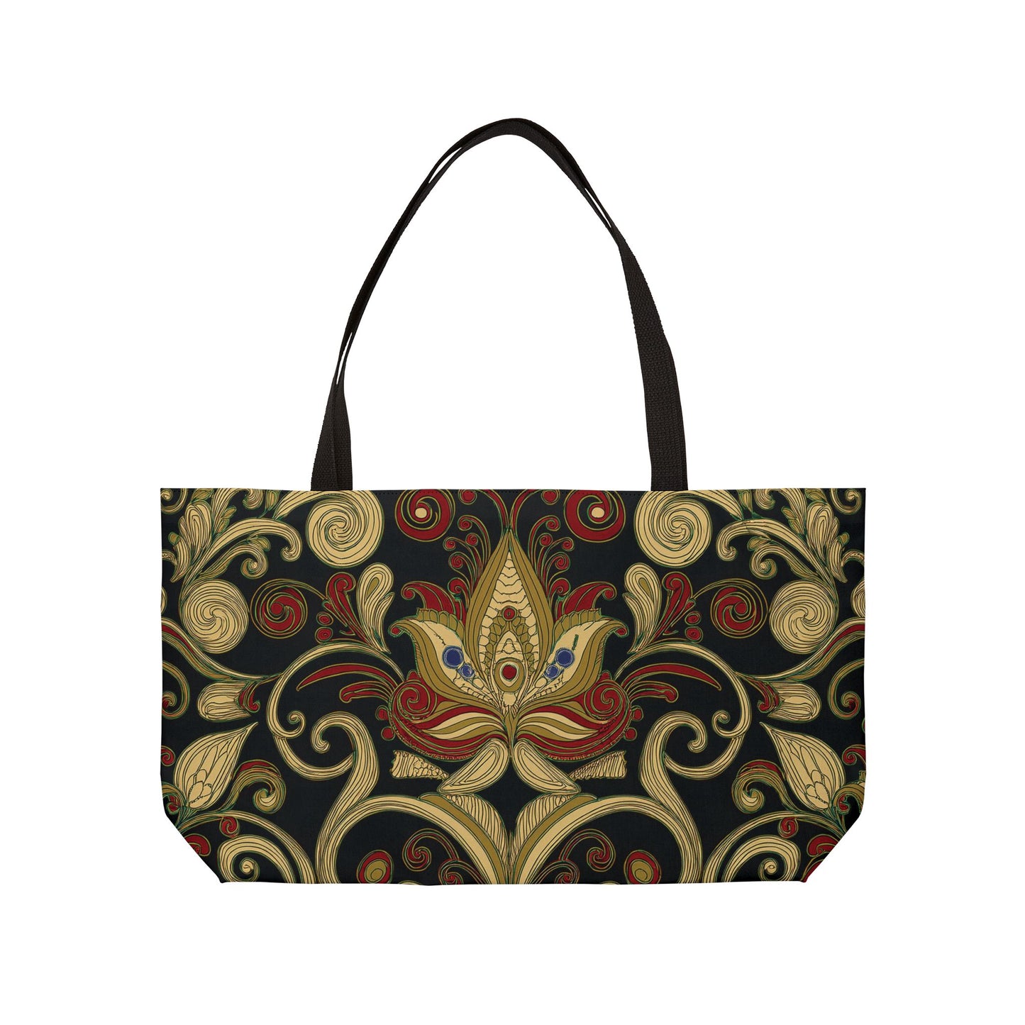 Ornament Print Big Bag High-Quality 100% Spun Poly 24x13 Canvas Art Bag OR-25