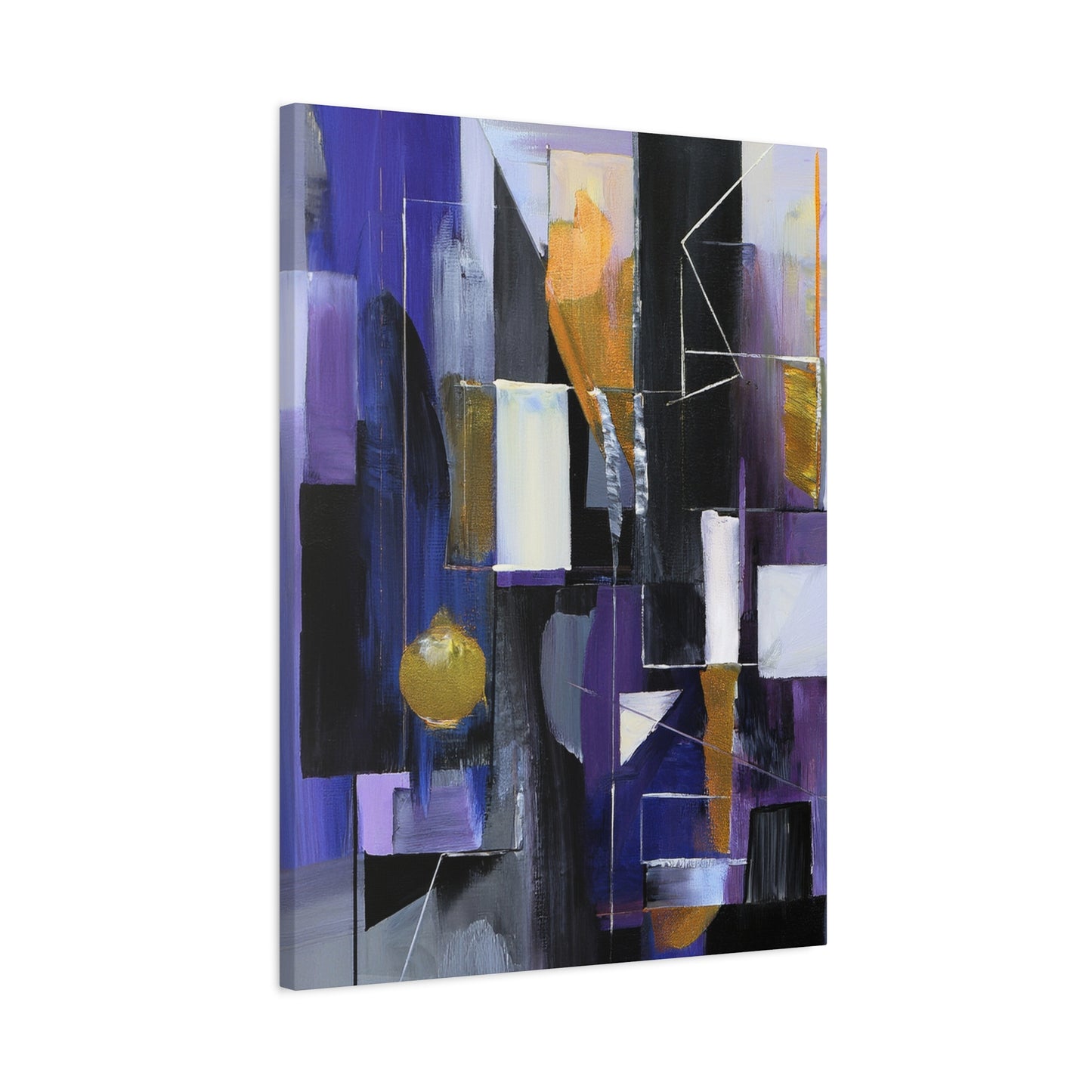 Purple Abstract Painting Print Canvas 20x24,20x30,24x30, 24x32,24x36,30x40, 32x48,36x48,40x60 Pine-Wood Inner Frame ABS-31