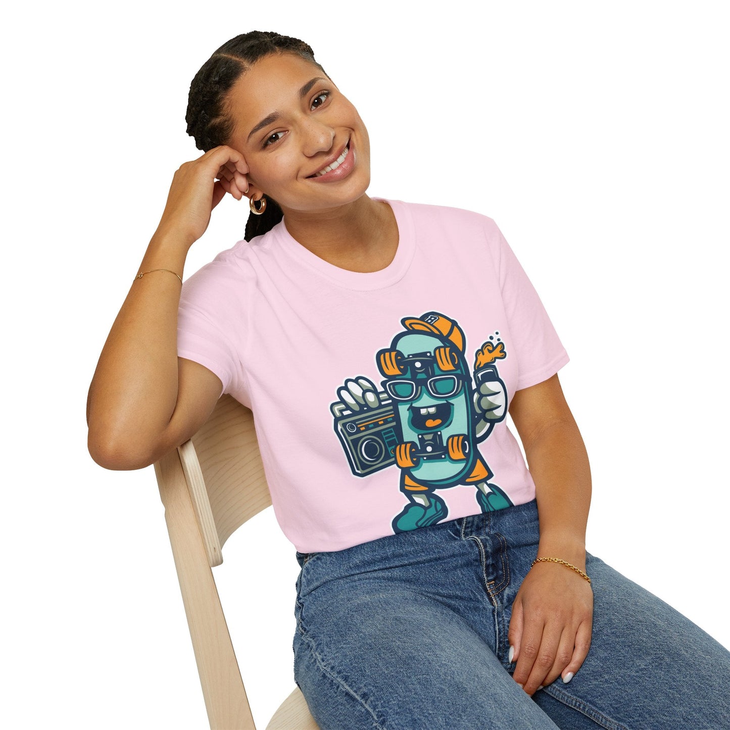 Cartoon Animation T Shirt Unisex Funny Tee Gildan Softstyle 64000 Ring Spun Cotton