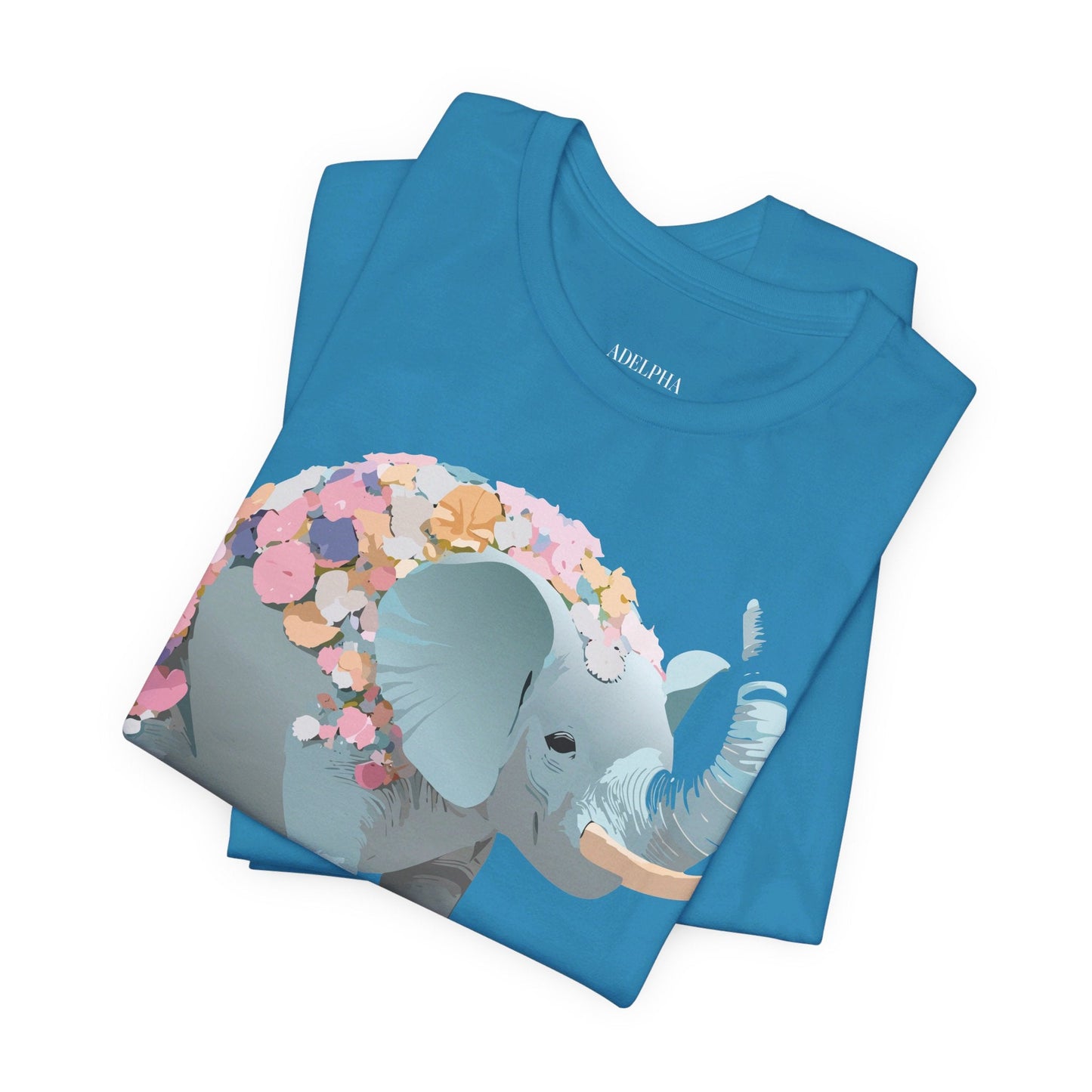 Elephant Graphic T Shirt Unisex Vintage Inspired Art Tee By Adelpha Short Sleeve