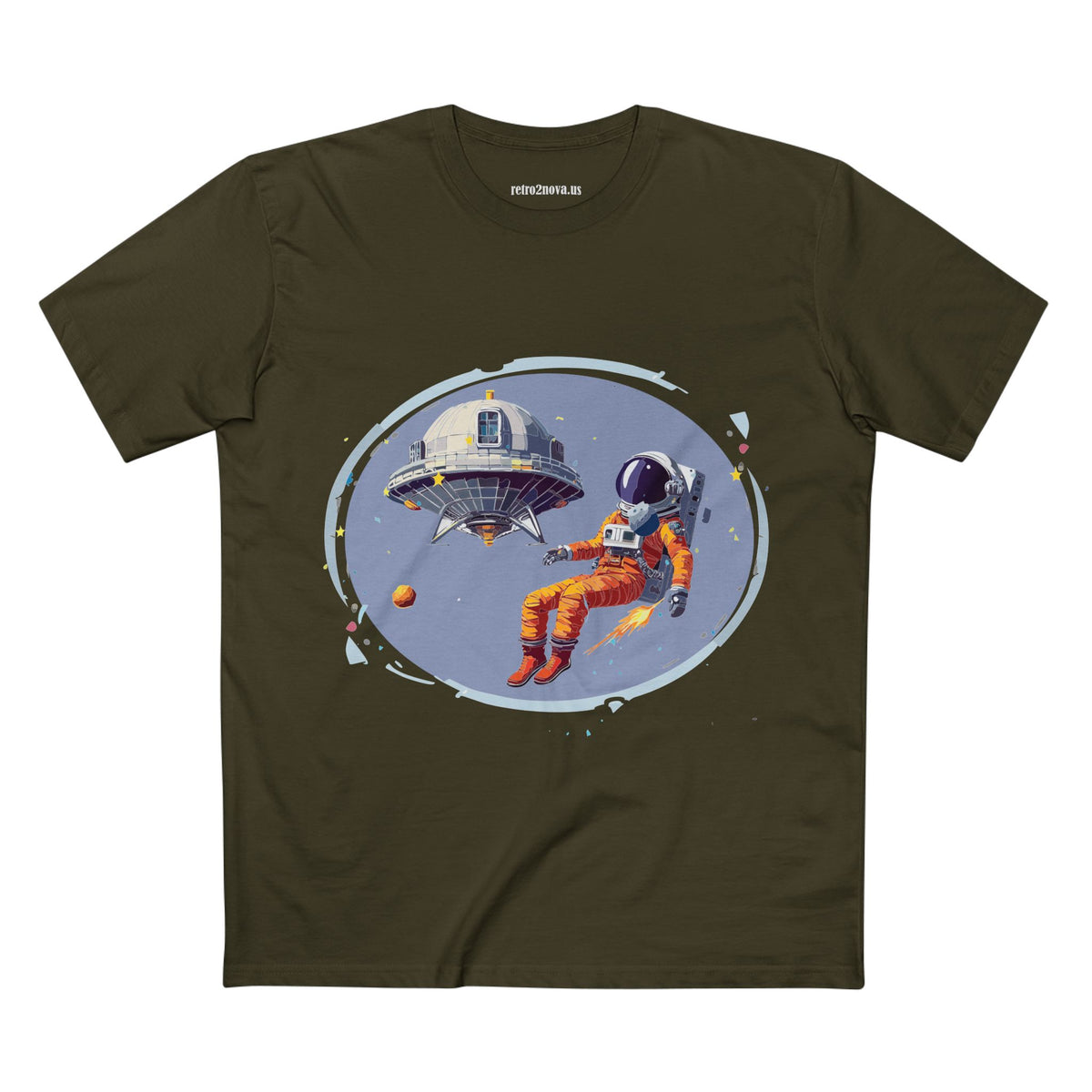 Cosmos Astronaut Graphic Tee Staple Unisex 100 Cotton Tee Shirt - CS-12