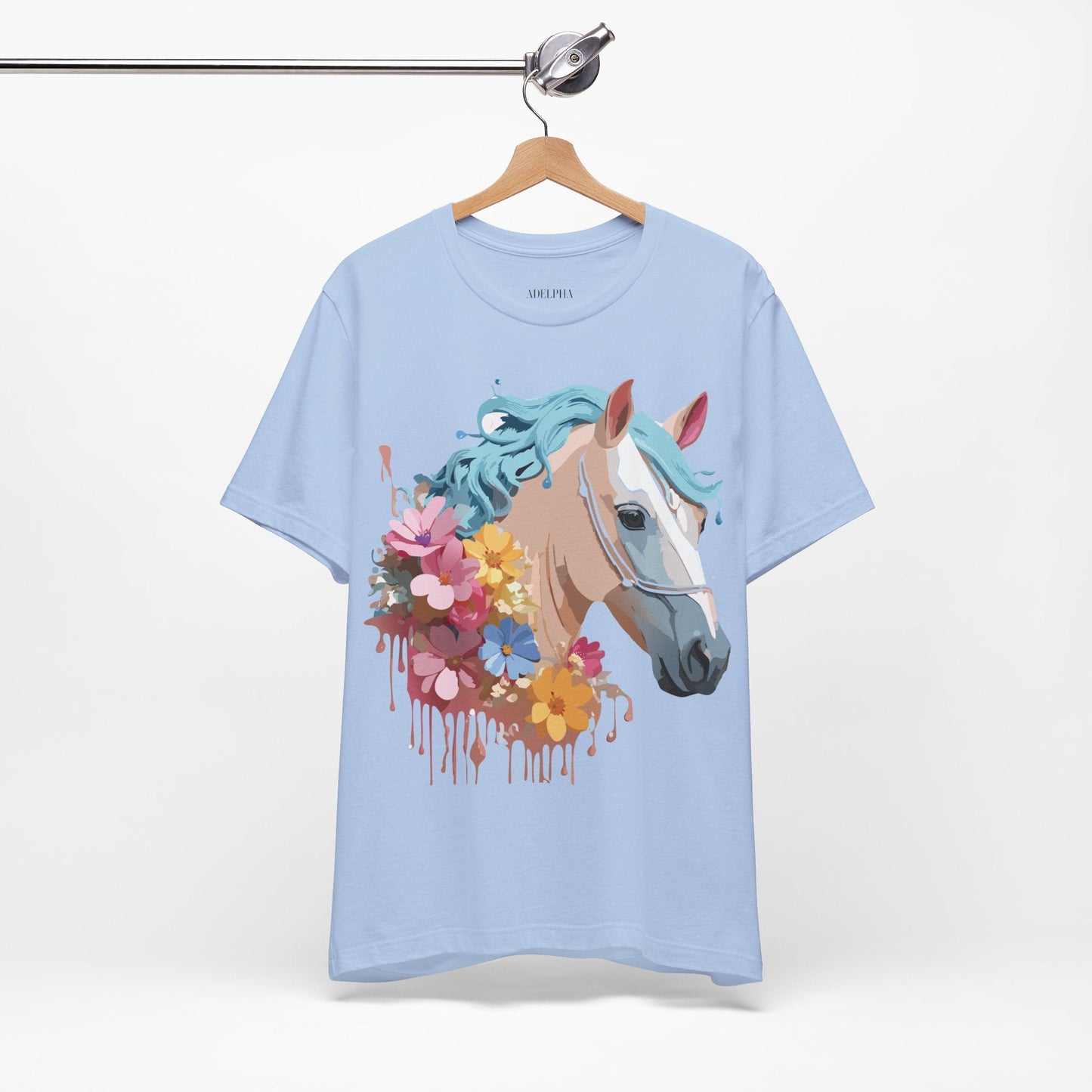 Horse Graphic Unisex 100 Cotton Vintage Animal Art T-Shirt 17