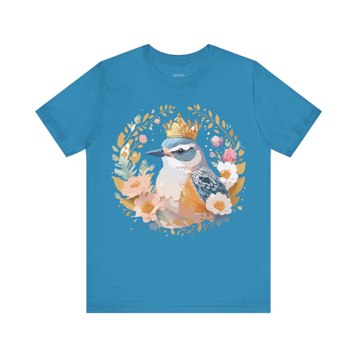 Adelpha Medallion Graphic Tee Unisex Short Sleeve Vintage Inspired Art Design Apparel