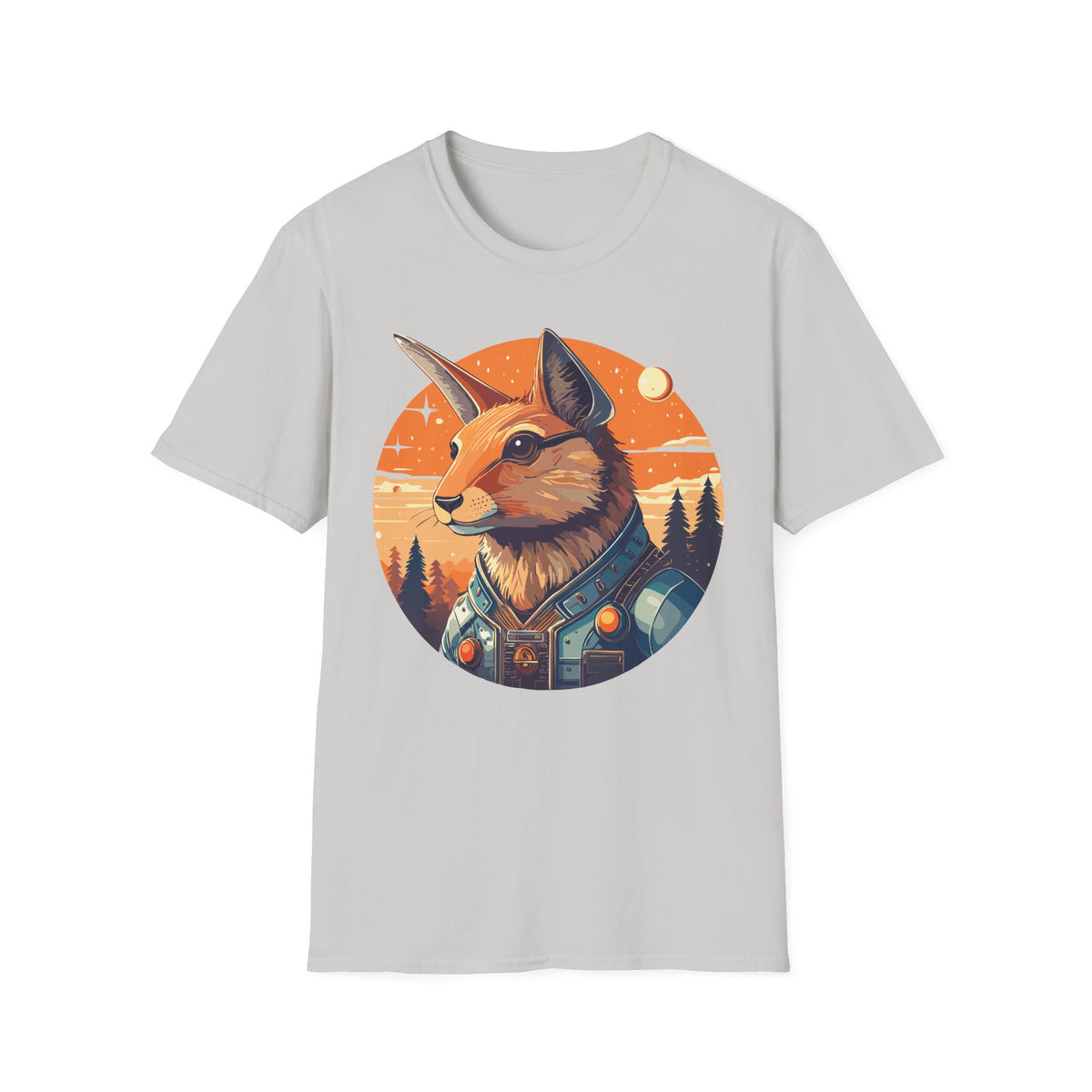 Fox Portrait T-Shirt | Sunset Wilderness Illustration