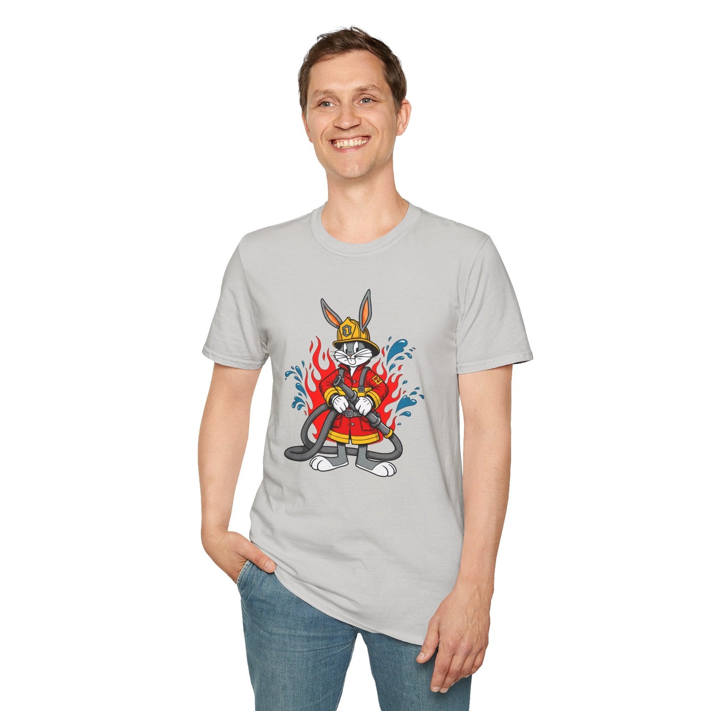 Bugs Bunny T Shirt Unisex Cartoon Tee Softstyle 64000 Cotton Graphic Tee For Fans